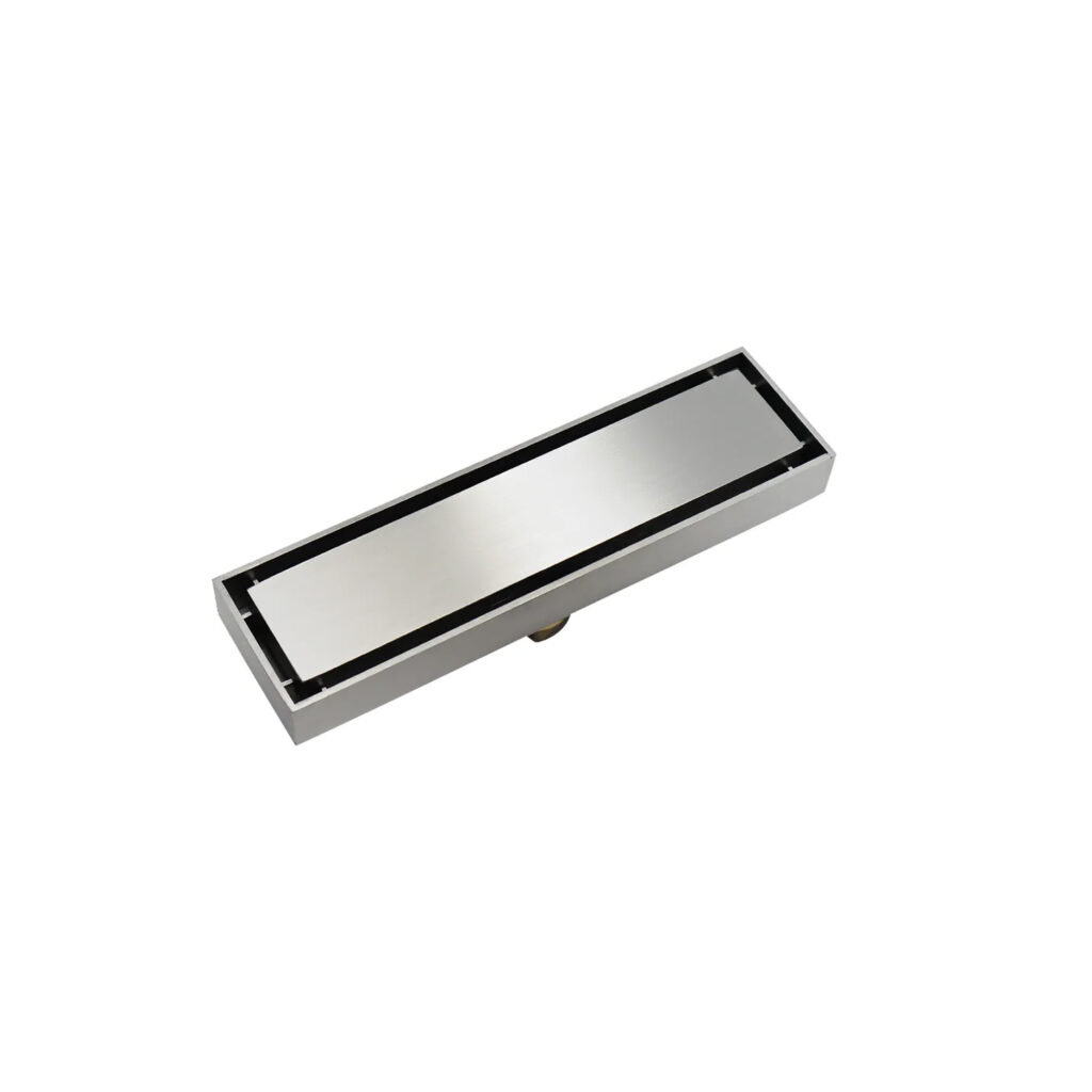 Eurospring SD-03 10x30cm brushed 304 stainless steel hidden-tile linear floor drain