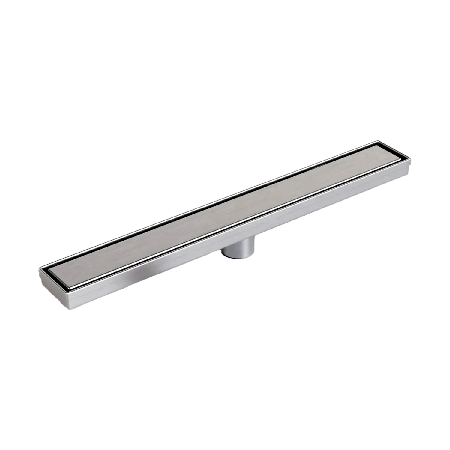 Eurospring SD-04 10x45cm brushed 304 stainless steel hidden-tile linear floor drain