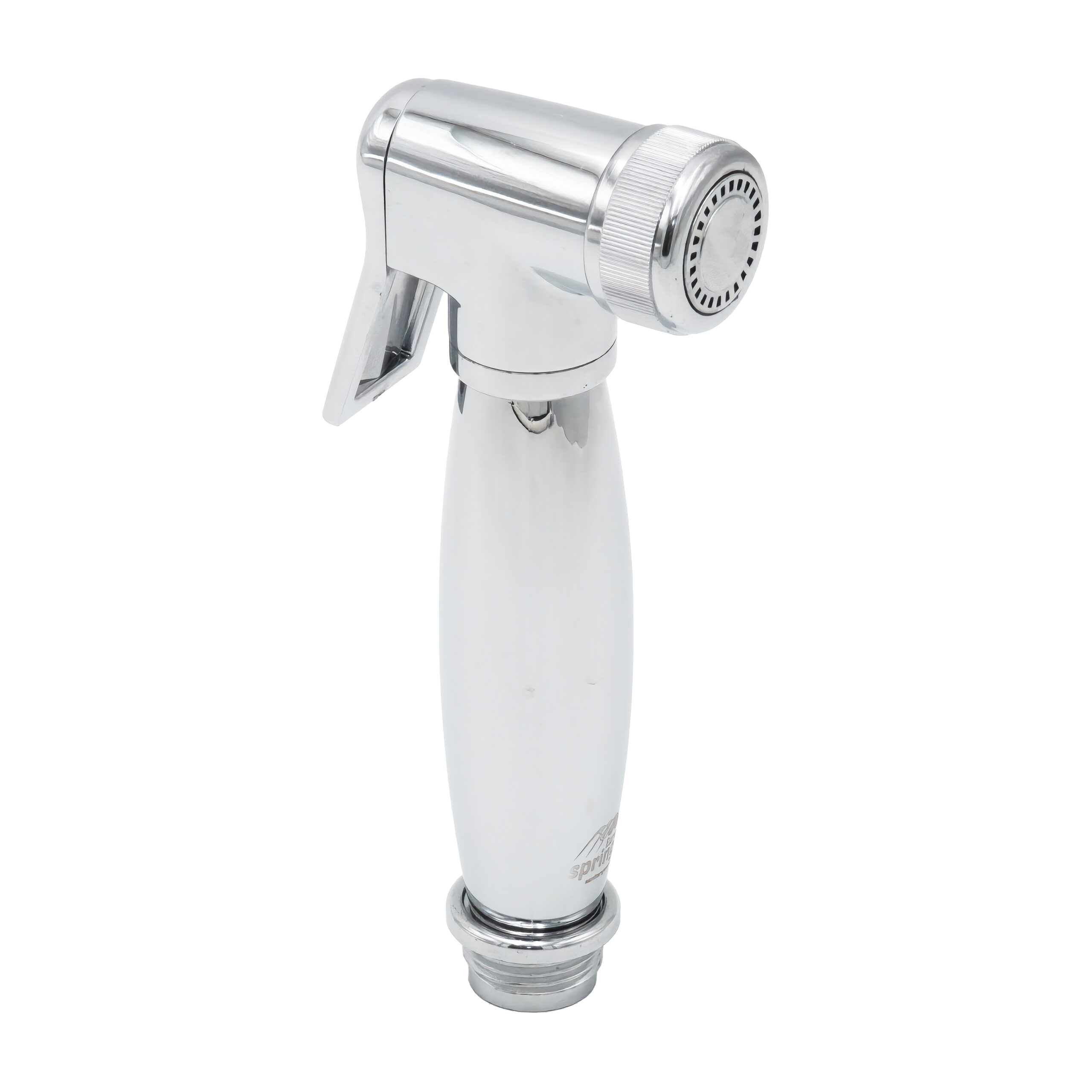 Eurospring SH-12 chrome ABS shattaf bidet sprayer head only — premium curved two-tone profile (sibling to SH-10)