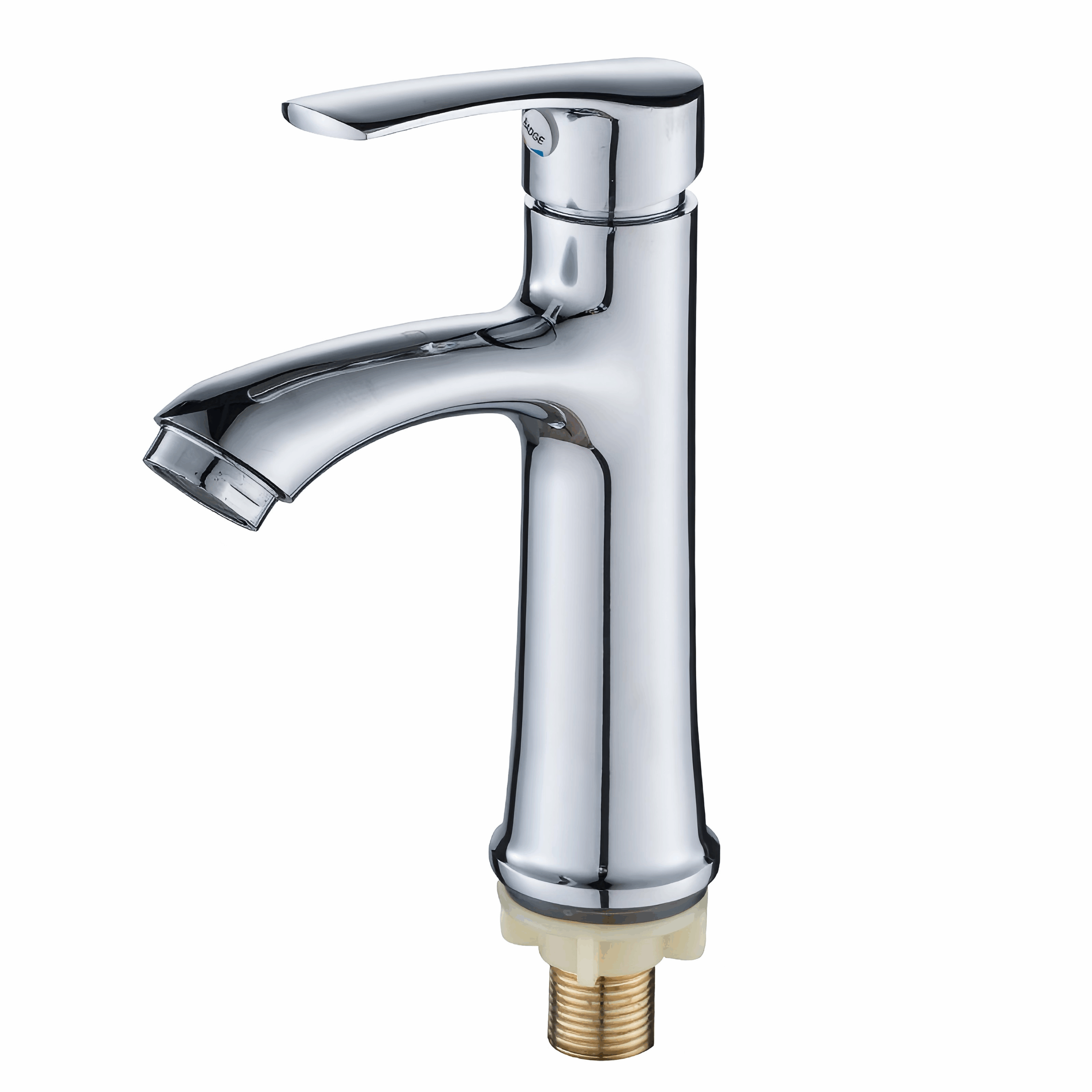 Eurospring Single-Line Cold-Water Pillar Basin Tap — Solid Brass, Chrome (SK-07)