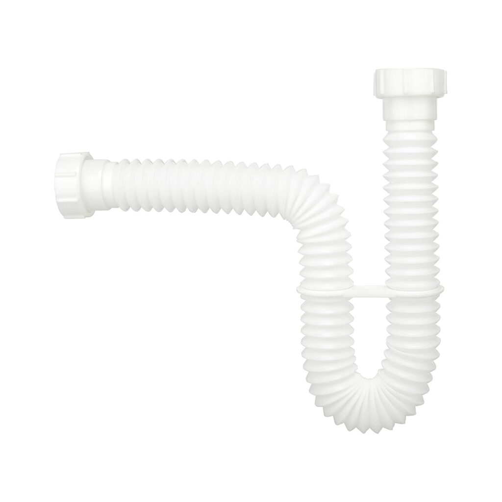 Eurospring SP-06 1-1/2 inch all-PVC flexible waste hose for kitchen sink drainage