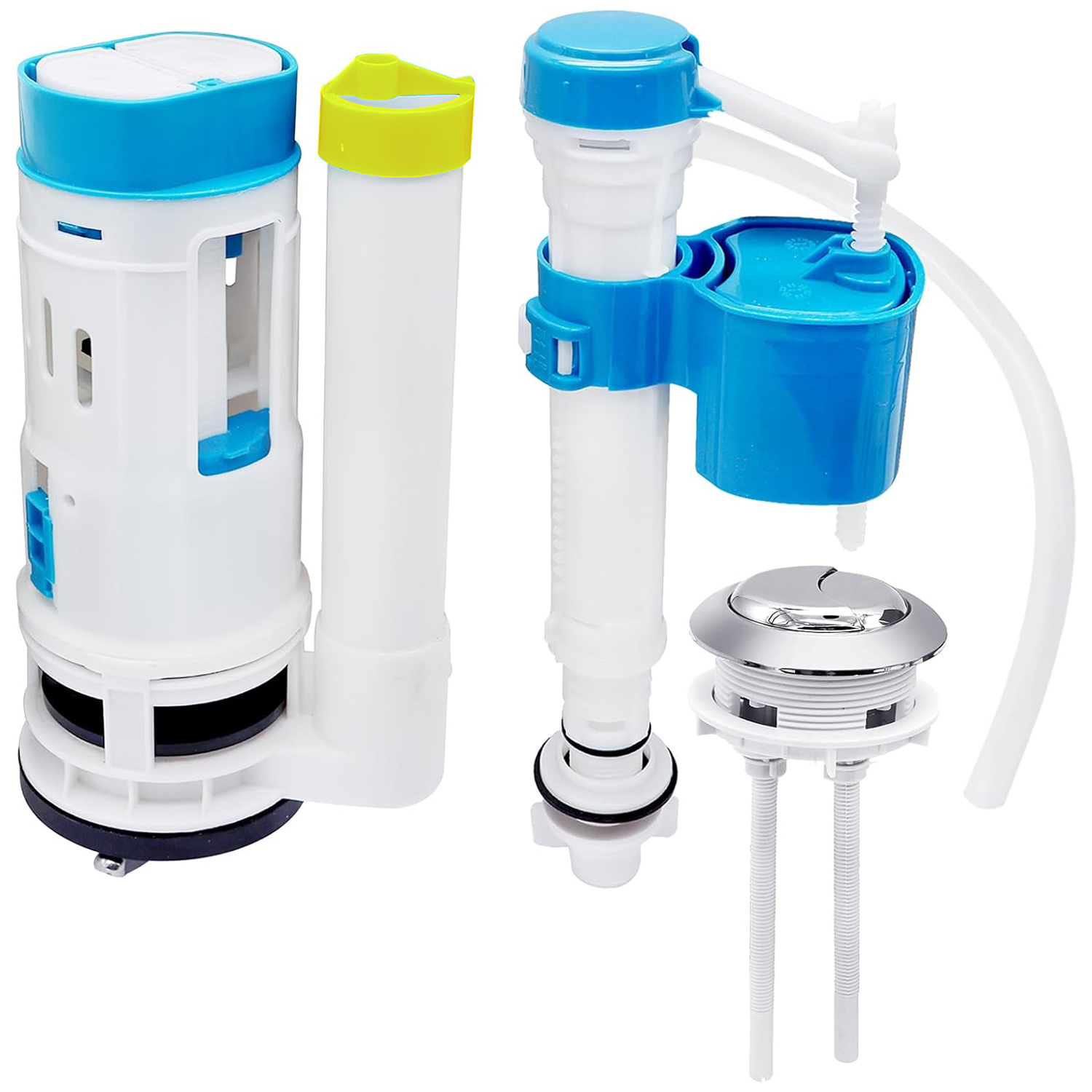 Eurospring SP-20 dual-flush WC cistern mechanism with bottom inlet — water-saving full/half flush valve assembly