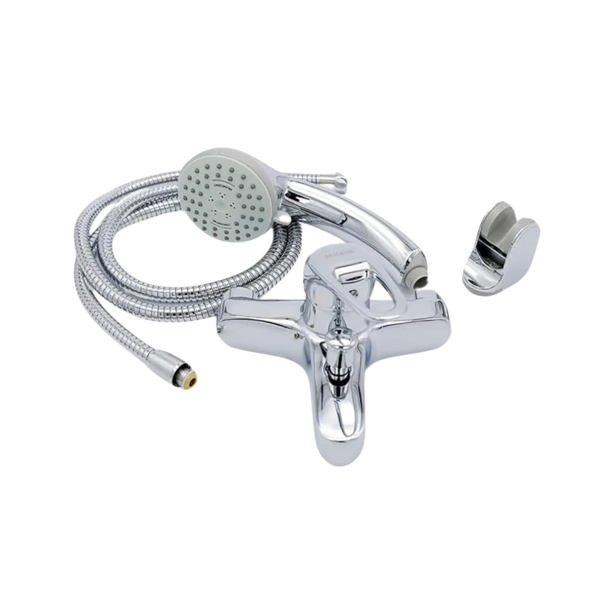 Eurospring SS-04 chrome single-lever wall-mounted shower mixer with hand shower and 1.5m flexible hose