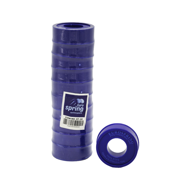 Eurospring ST-10 pack of 10 blue PTFE plumbing thread seal tape rolls, 12mm x 10m each