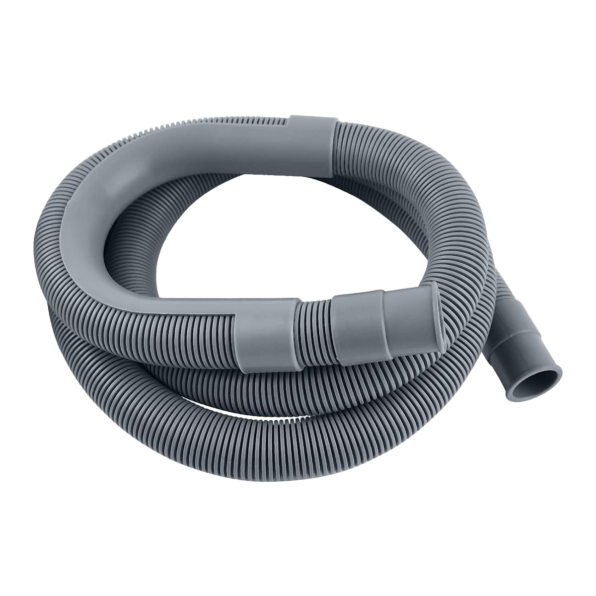 Eurospring SP-36 1.5 metre washing machine drain hose — universal-fit replacement drain hose with kink-resistant ribbed body and hooked outlet