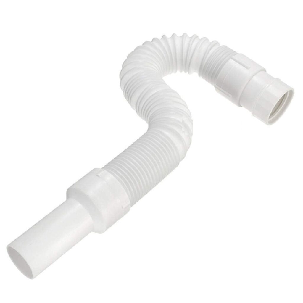 Eurospring SP-03 1-1/4 inch all-PVC flexible waste hose for wash basin drainage