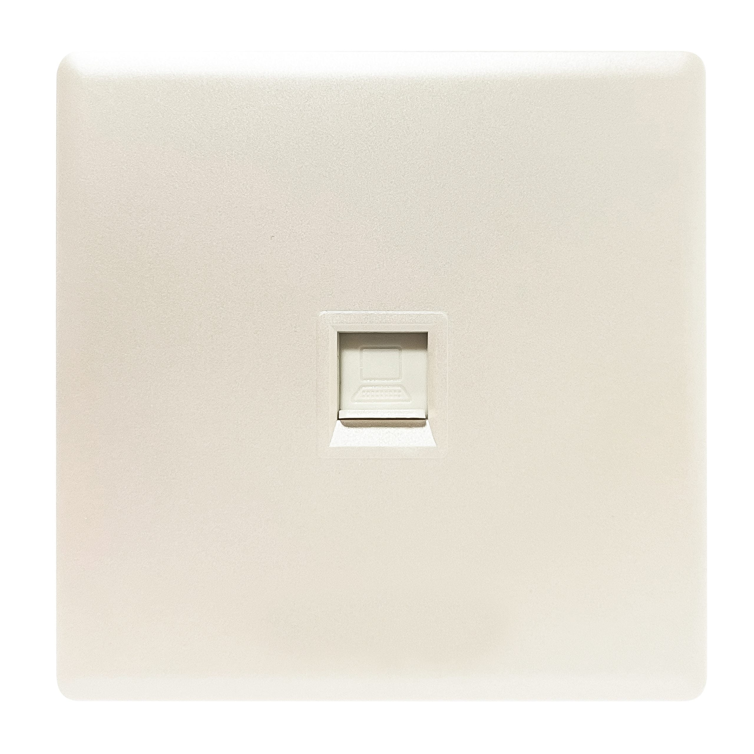 Admore 1 Gang Data Socket — Elegant Range Pearl White (PP446)