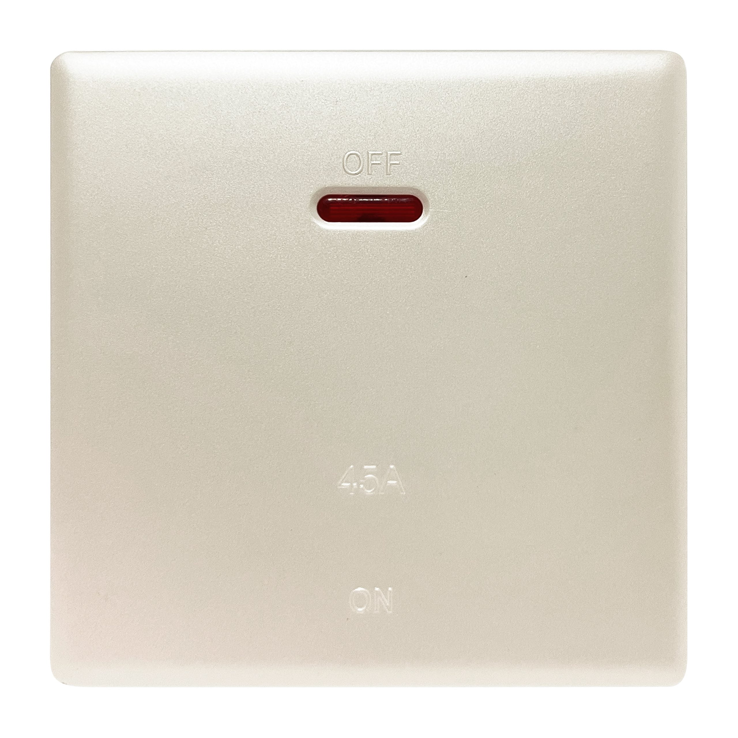 Admore 45A DP Switch — Elegant Range Pearl White (PP327)