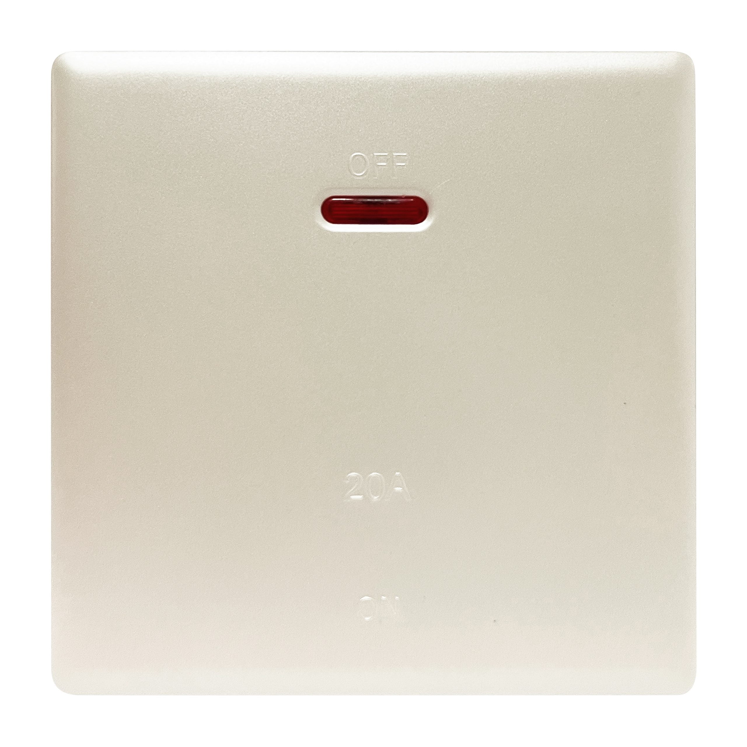 Admore 20A DP Switch — Elegant Range Pearl White (PP324)