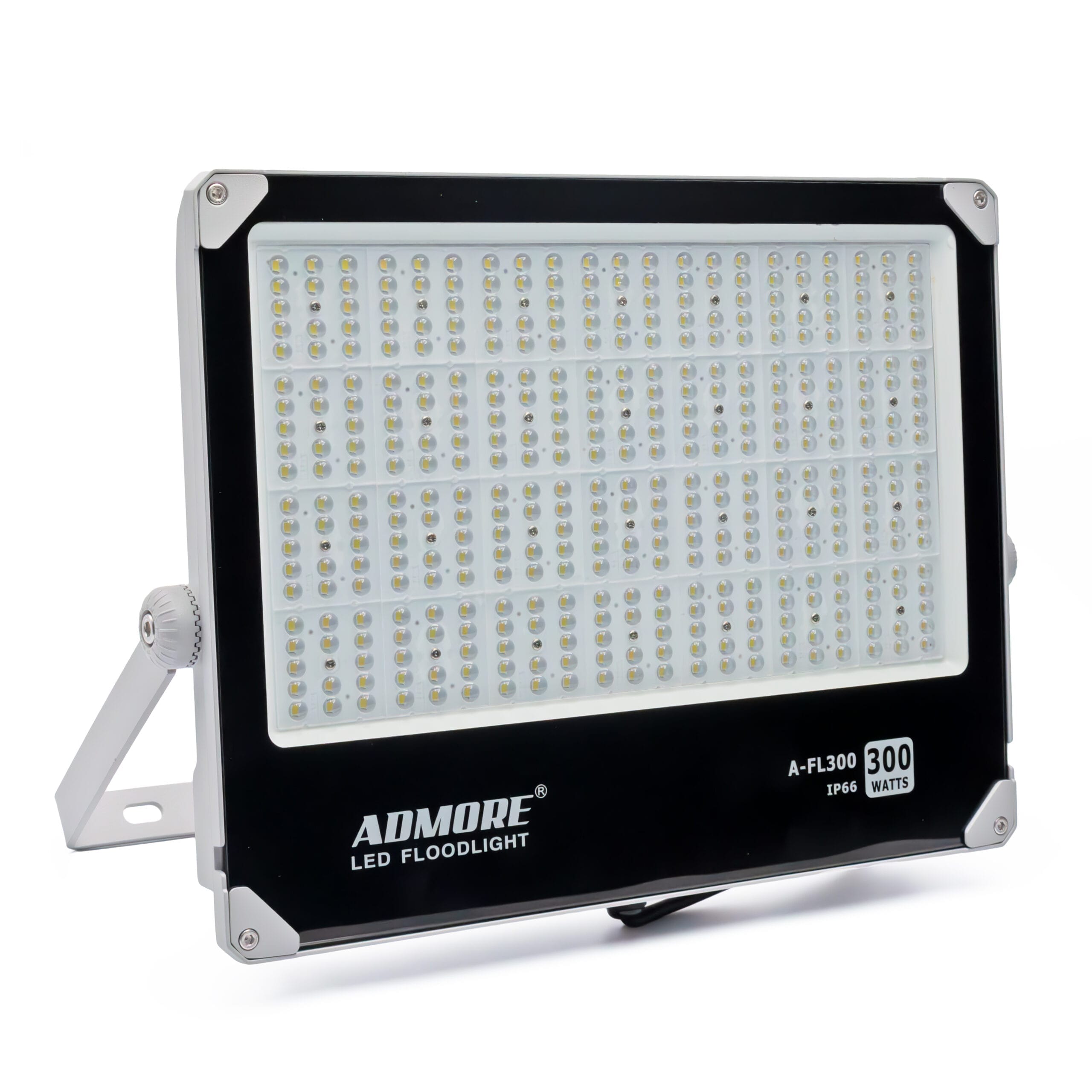 Admore 300W Slim LED Flood Light — Daylight 6000-6500K, Wall-Mount (A-FL300)