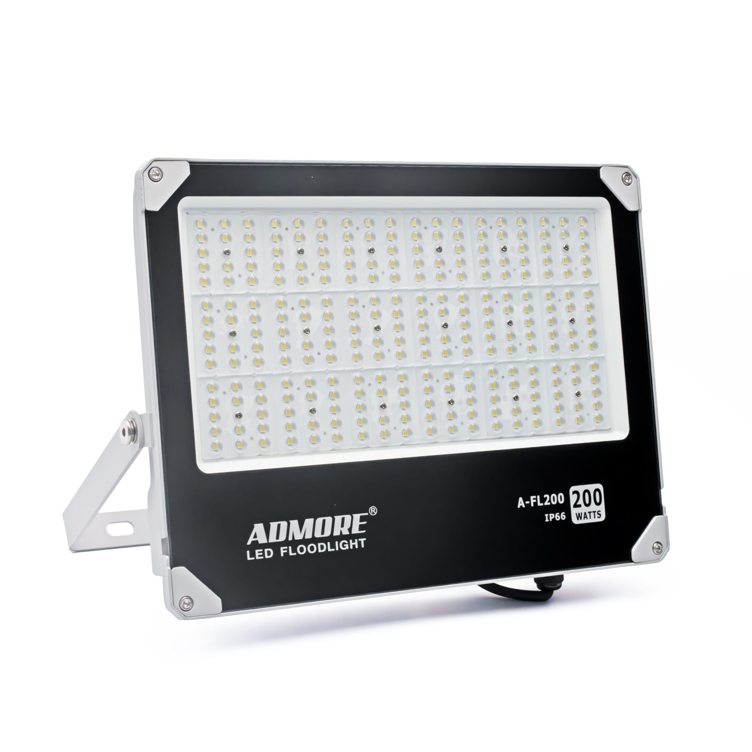 Admore 200W Slim LED Flood Light — Daylight 6000-6500K, Wall-Mount (A-FL200)