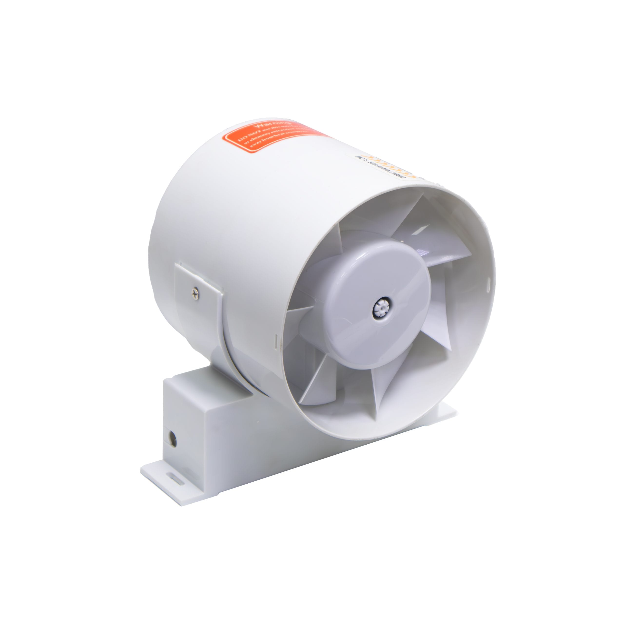 Admore 4" Axial Inline Duct Fan — PVC, 59 CFM (A-IF4)