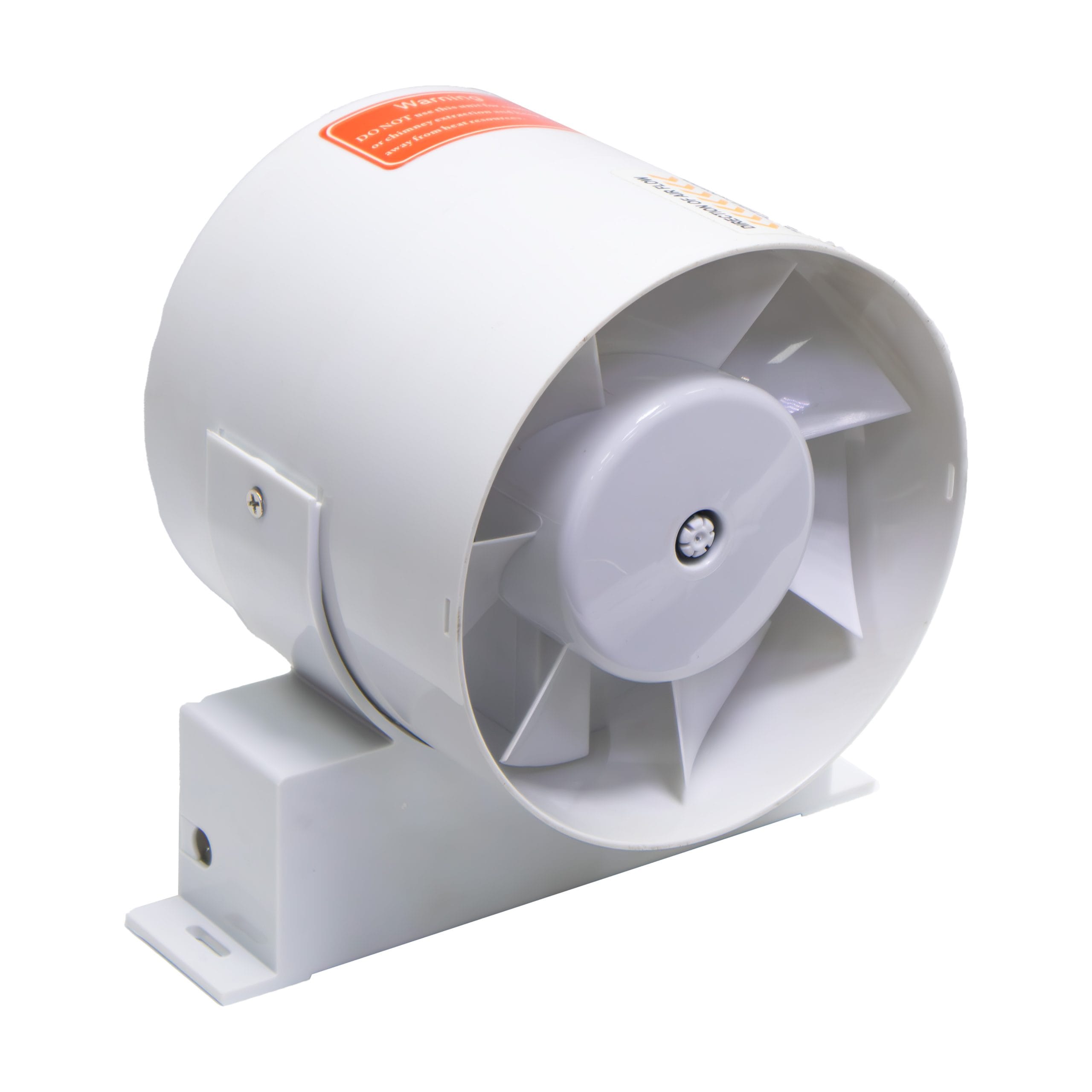 Admore 6" Axial Inline Duct Fan — PVC, 177 CFM (A-IF6)