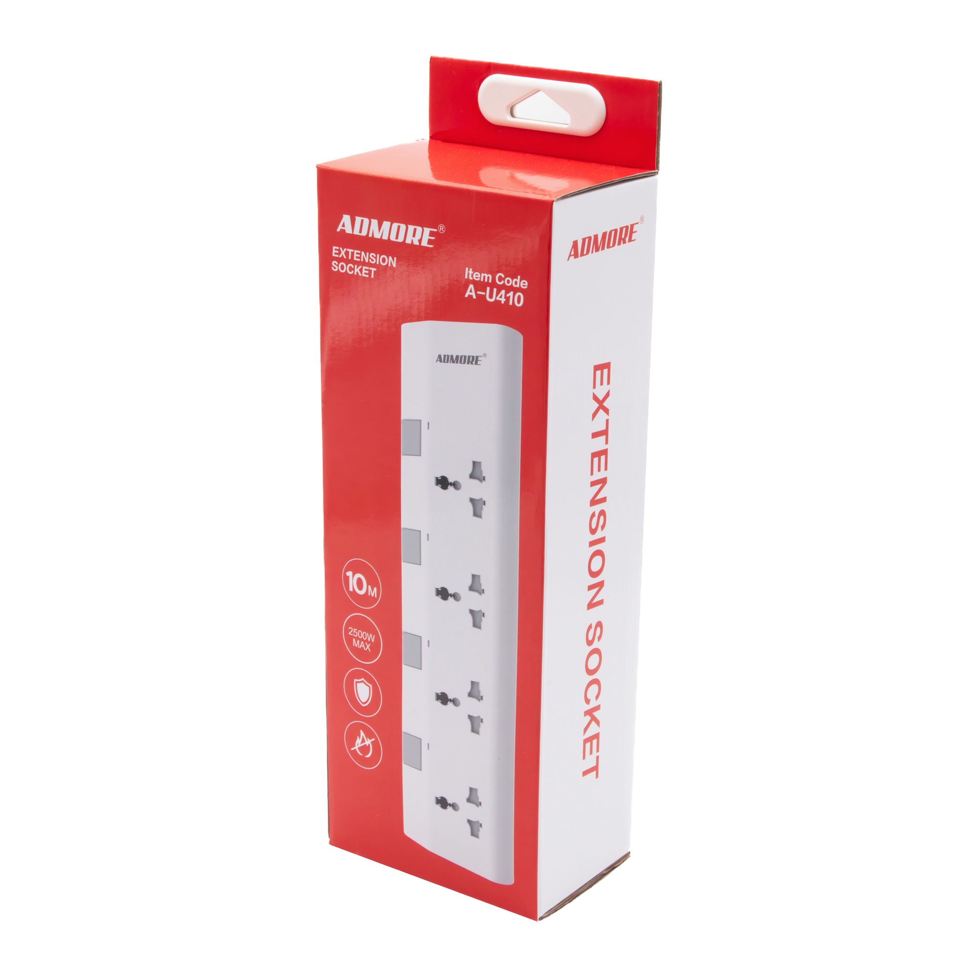 A-U410 | Admore  4 Gang 10 Meters Universal Socket Extension