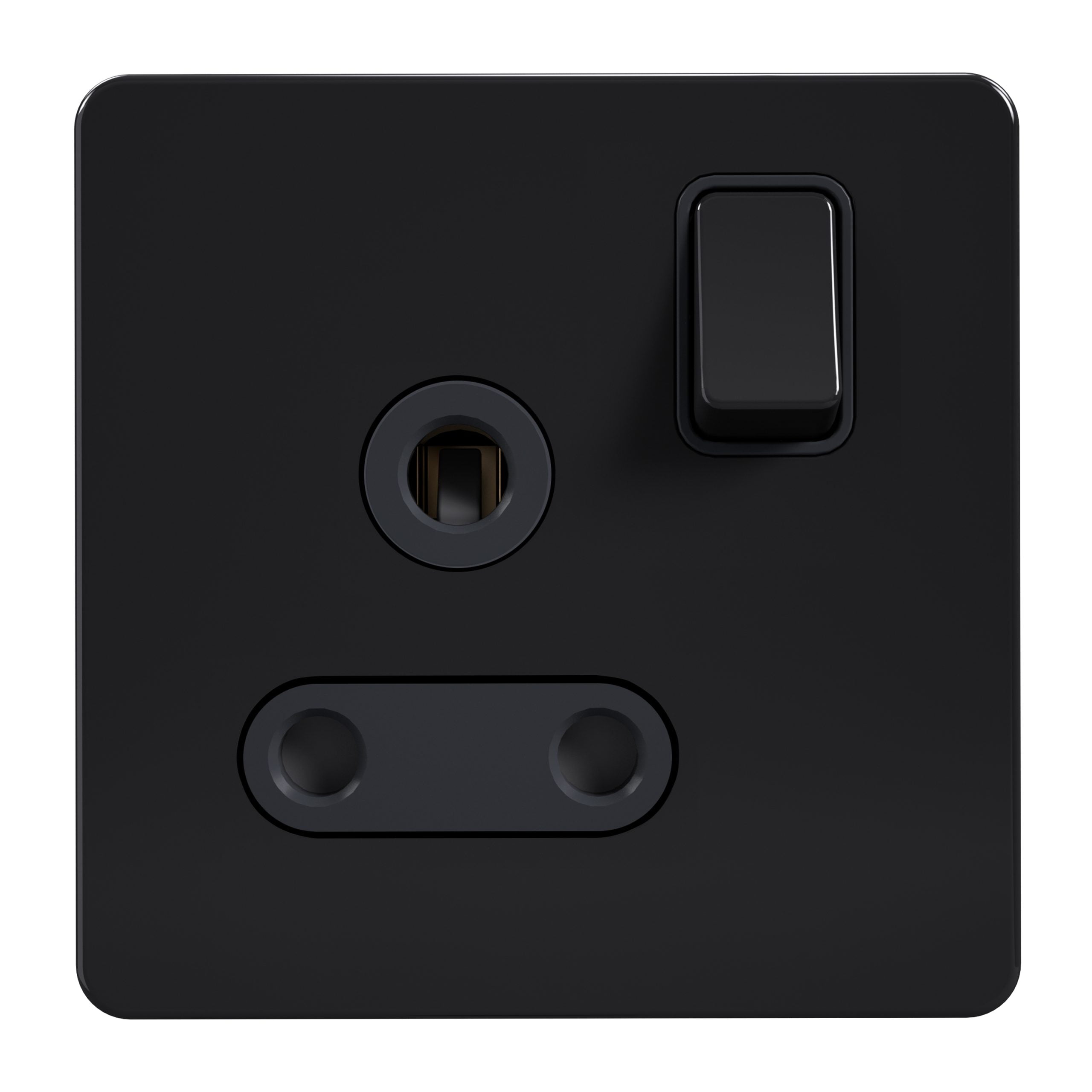 Admore 15A Switched Socket — Black Nickel Metal Series (AB429)