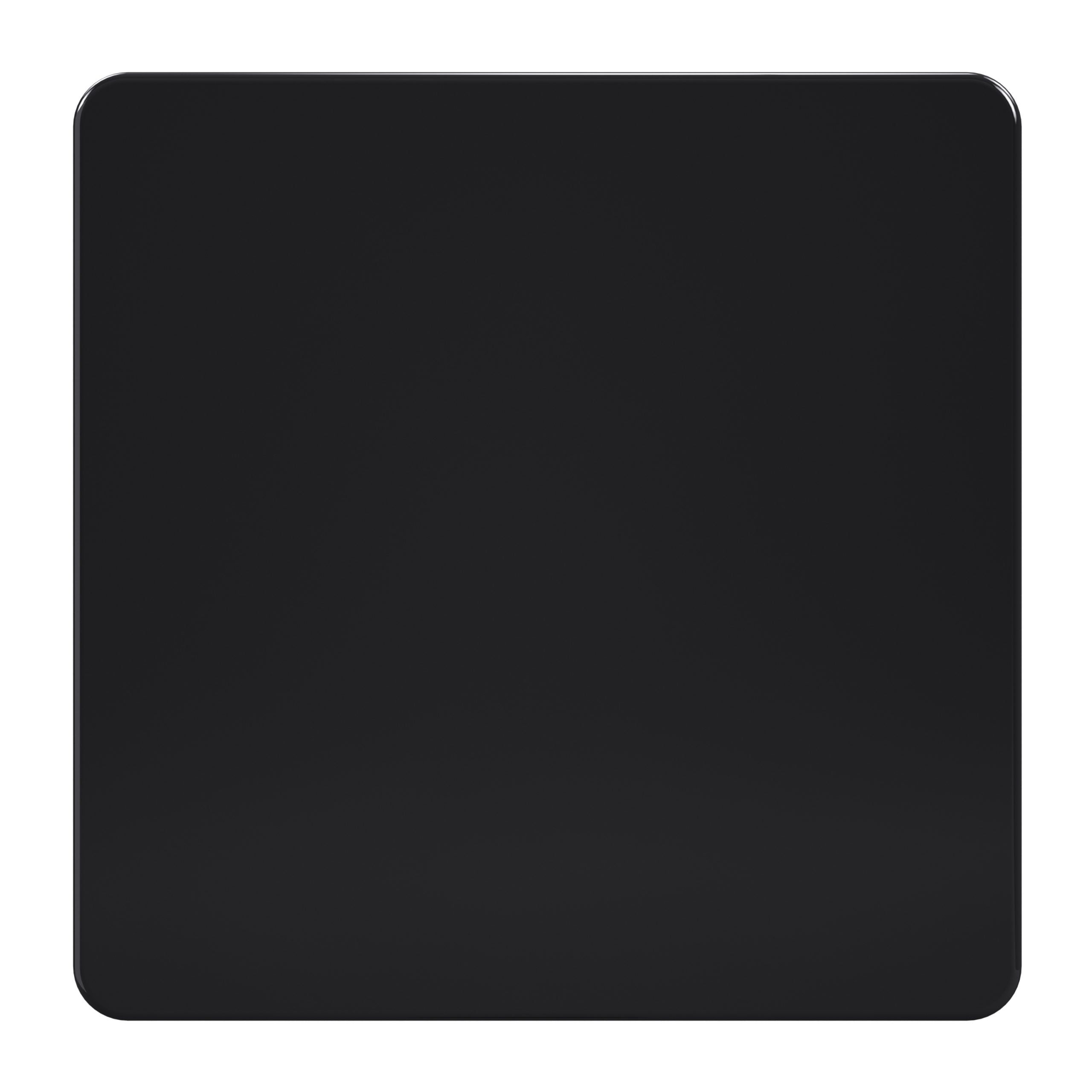 Admore 1 Gang Blank Plate — Black Nickel Metal Series (AB401)