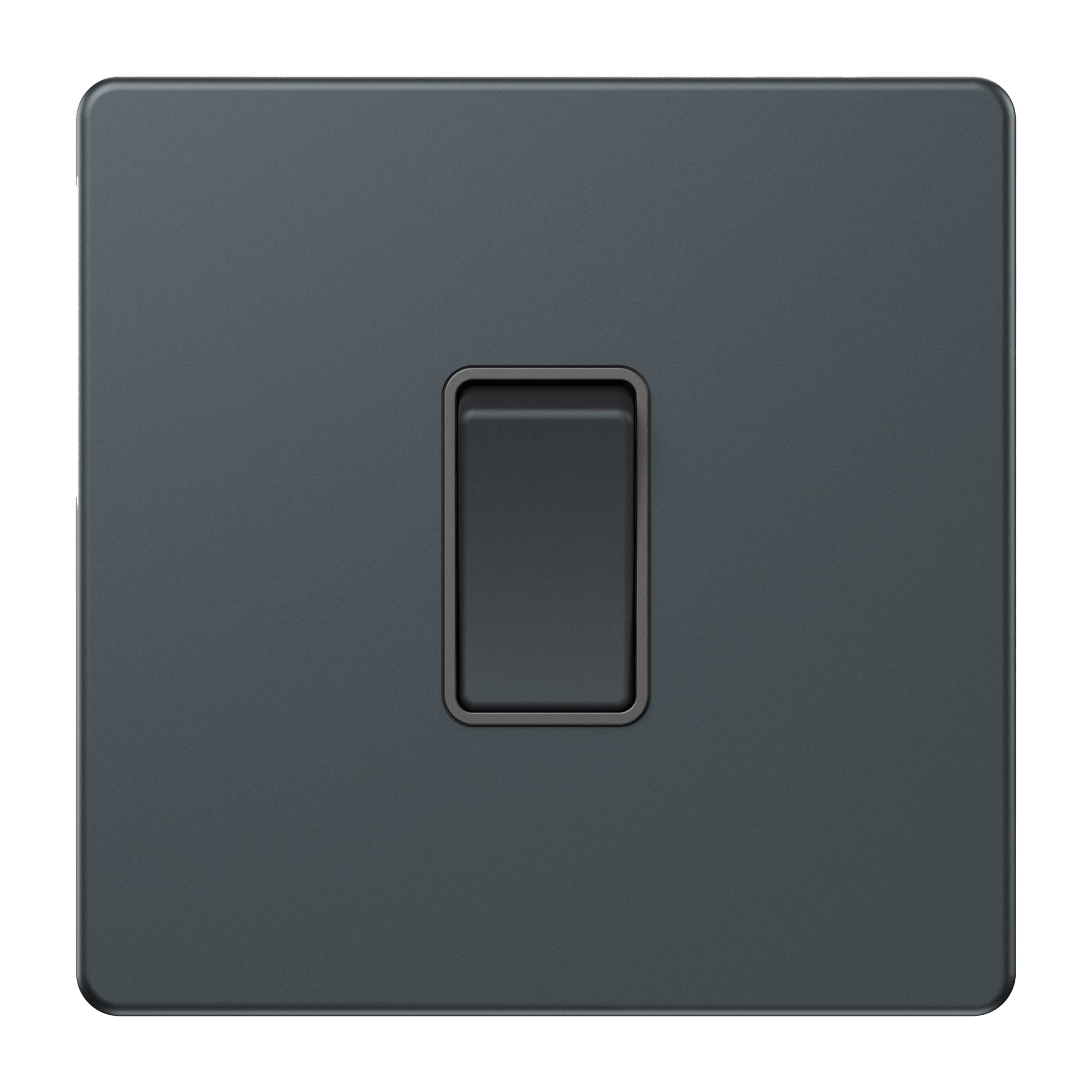 Admore 1 Gang 2 Way Switch — Spruce Blue Metal Series (AS302)