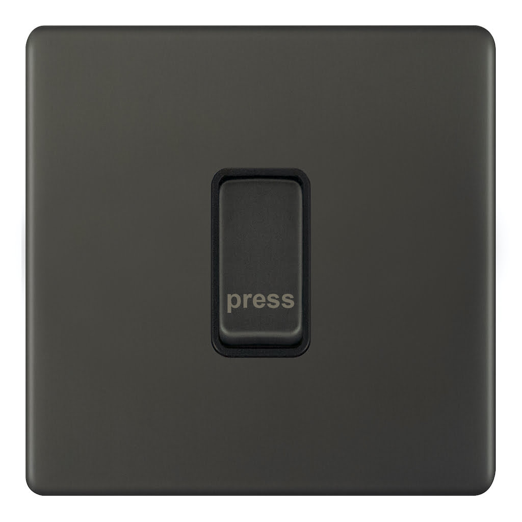 Admore Bell Push Switch — Umber Metal Series (AU317)