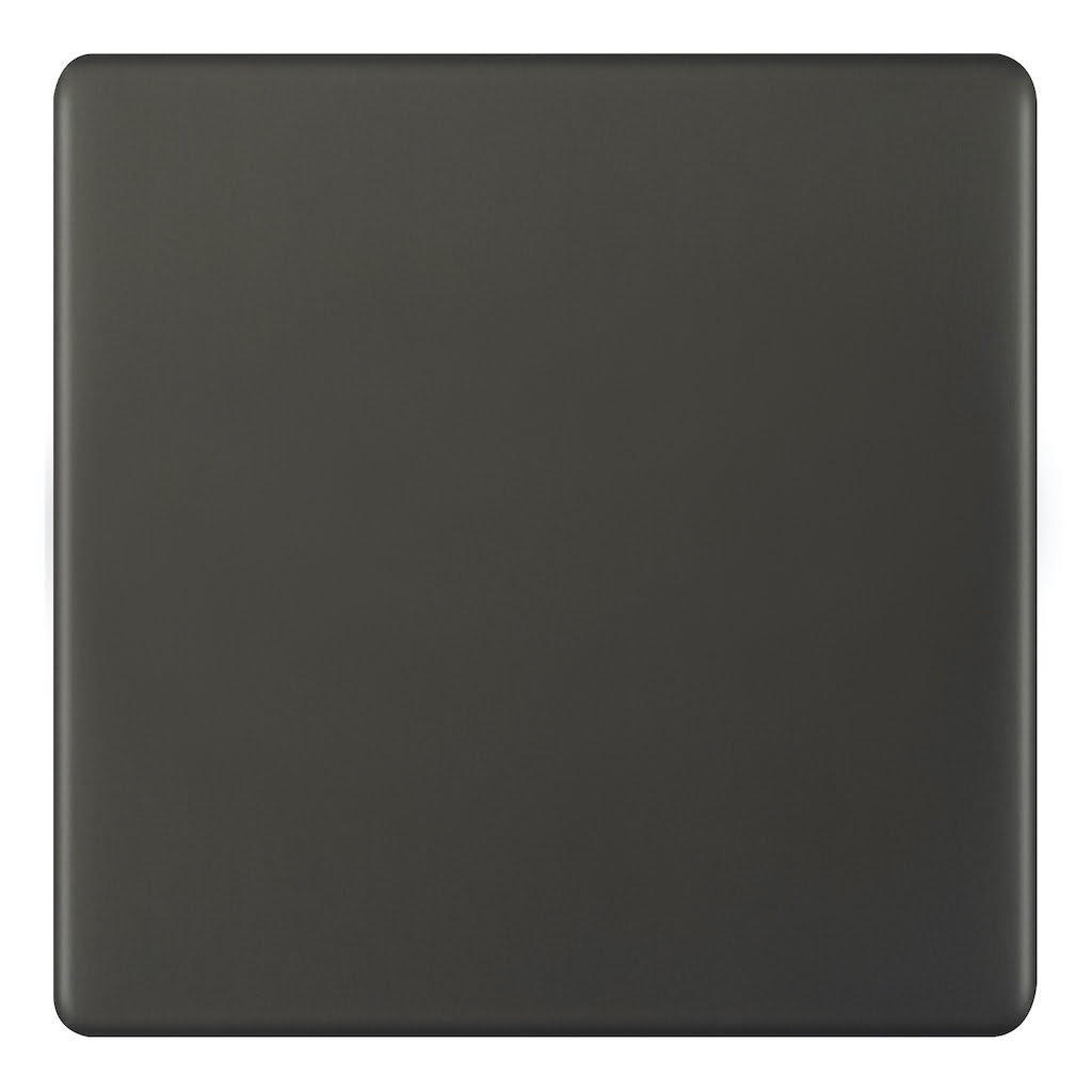 Admore 1 Gang 1-Hole Blank Plate — Umber Metal Series (AU401H1)