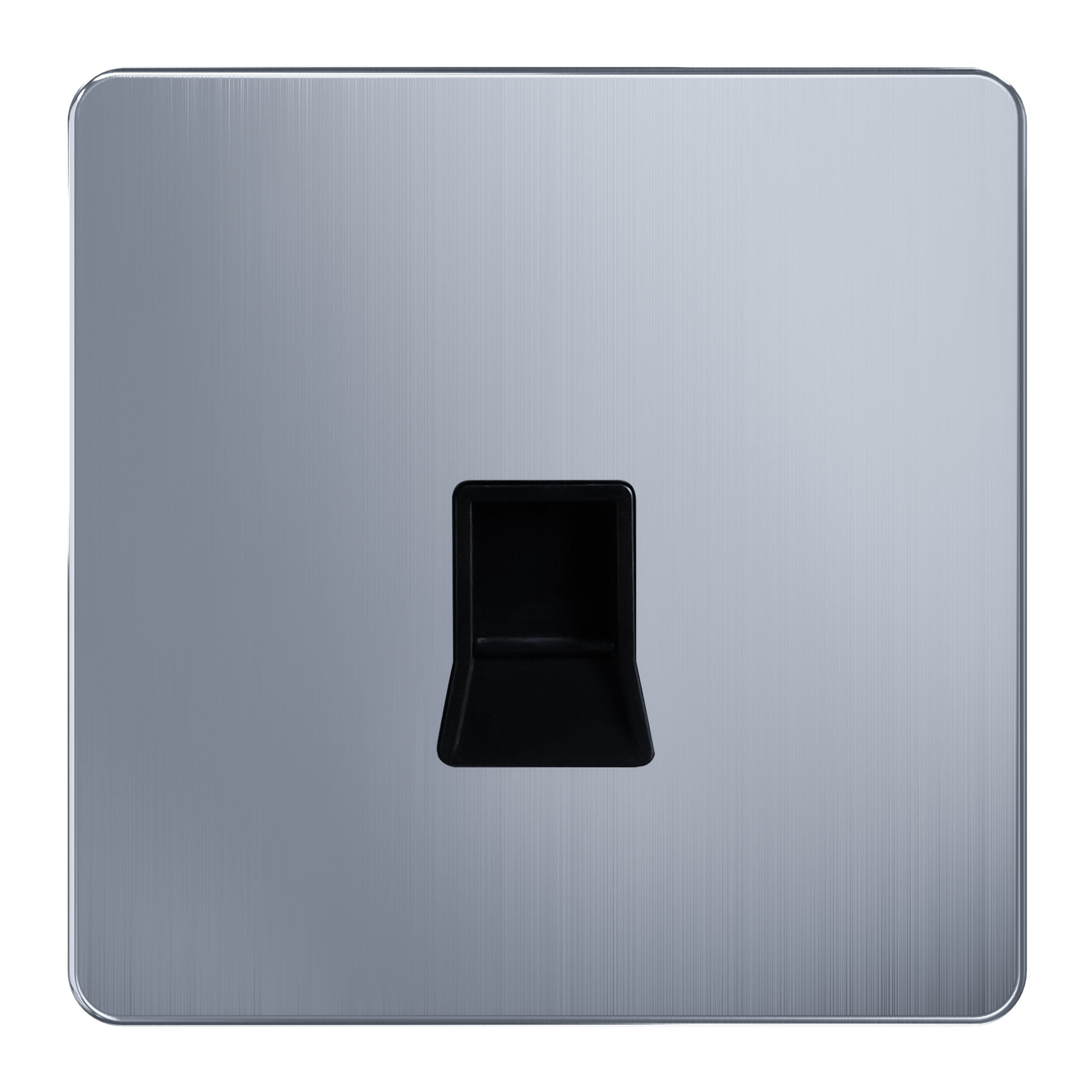 Admore RJ45 1 Gang Cat-6 Data Socket — Chrome Metal Series (AC4146)