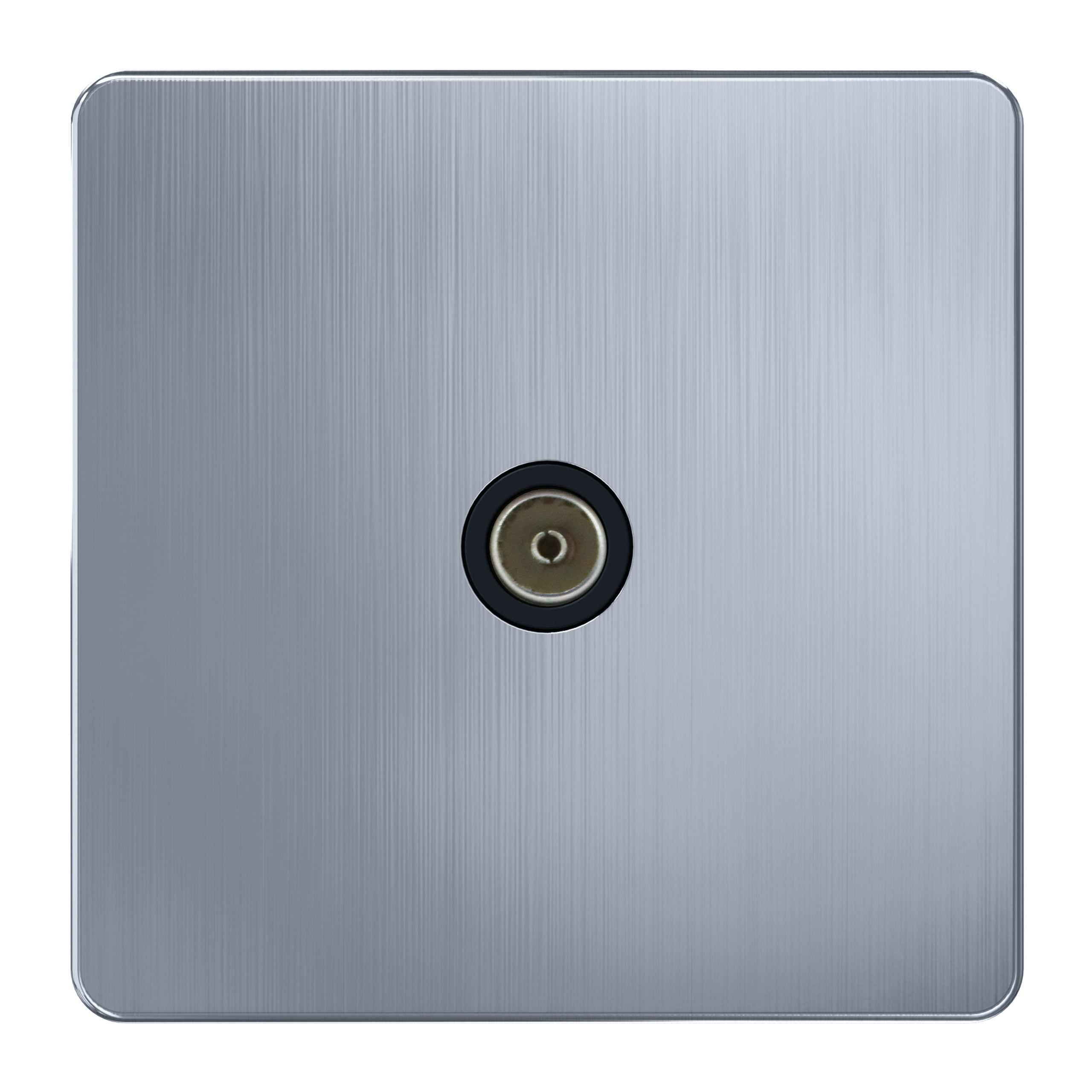 Admore TV Socket — Chrome Metal Series (AC432)