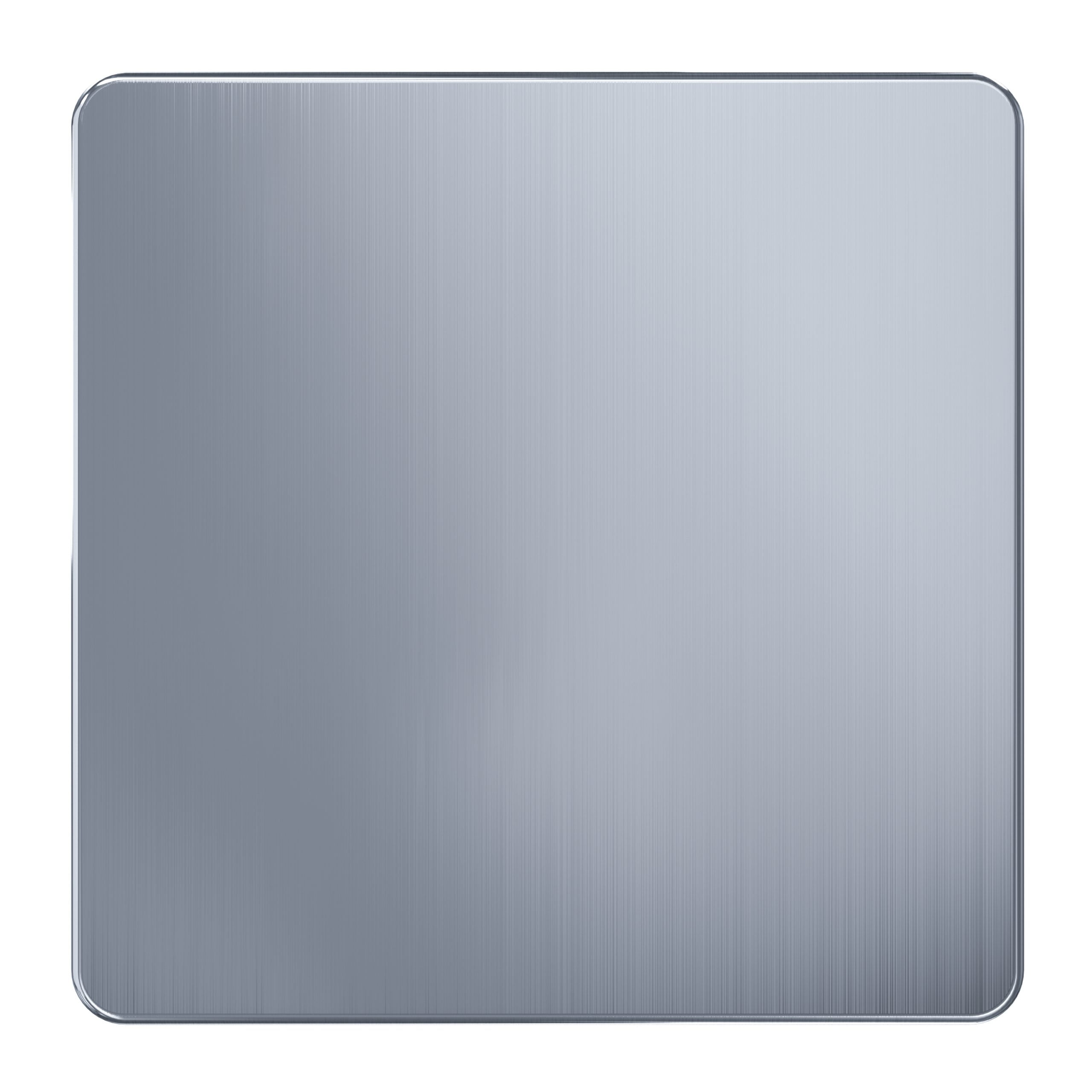 Admore 1 Gang Blank Plate — Chrome Metal Series (AC401)