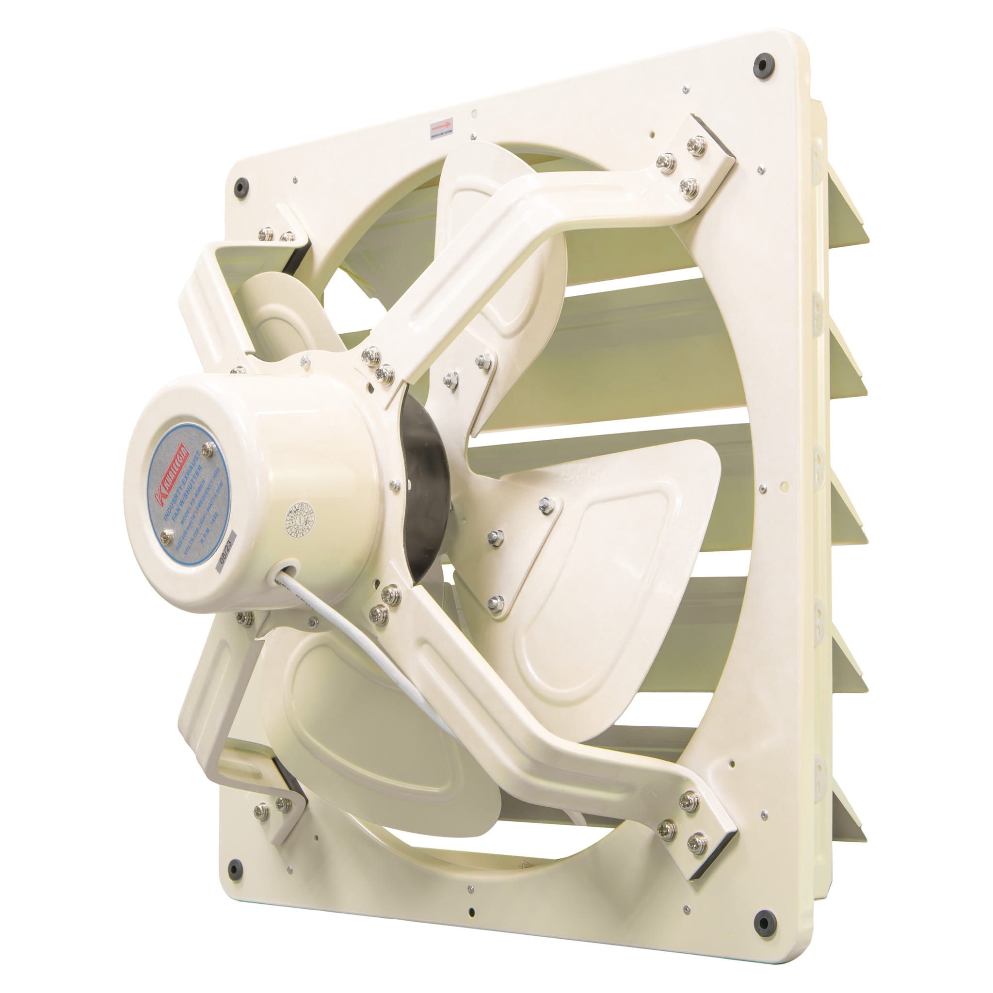Khaleegia 16" Heavy Duty Wall Exhaust Fan — Stainless Steel, 1765 CFM (FA-40BKH)