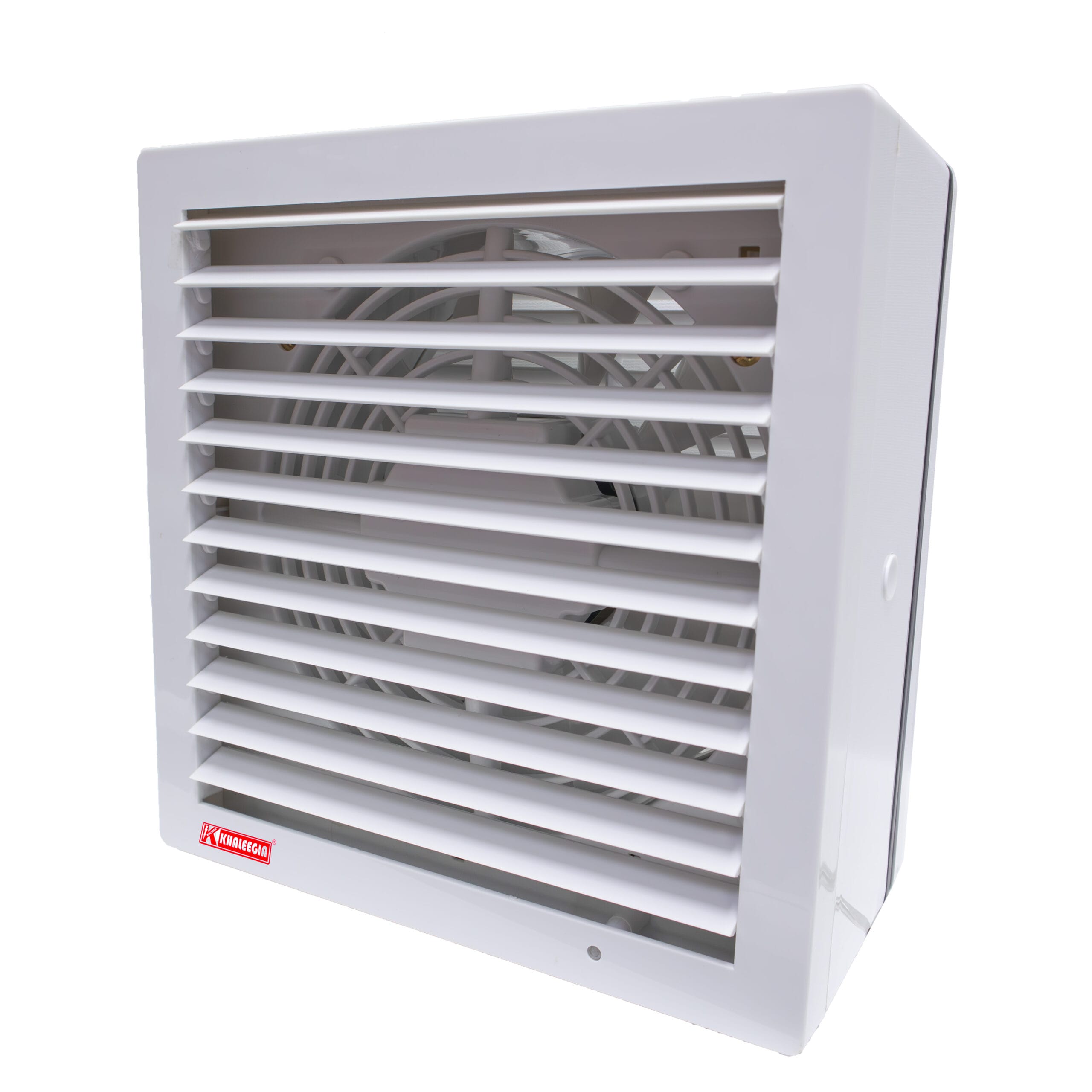 Khaleegia 8" Square Glass Exhaust Fan — Auto Double Shutter (K-M8)