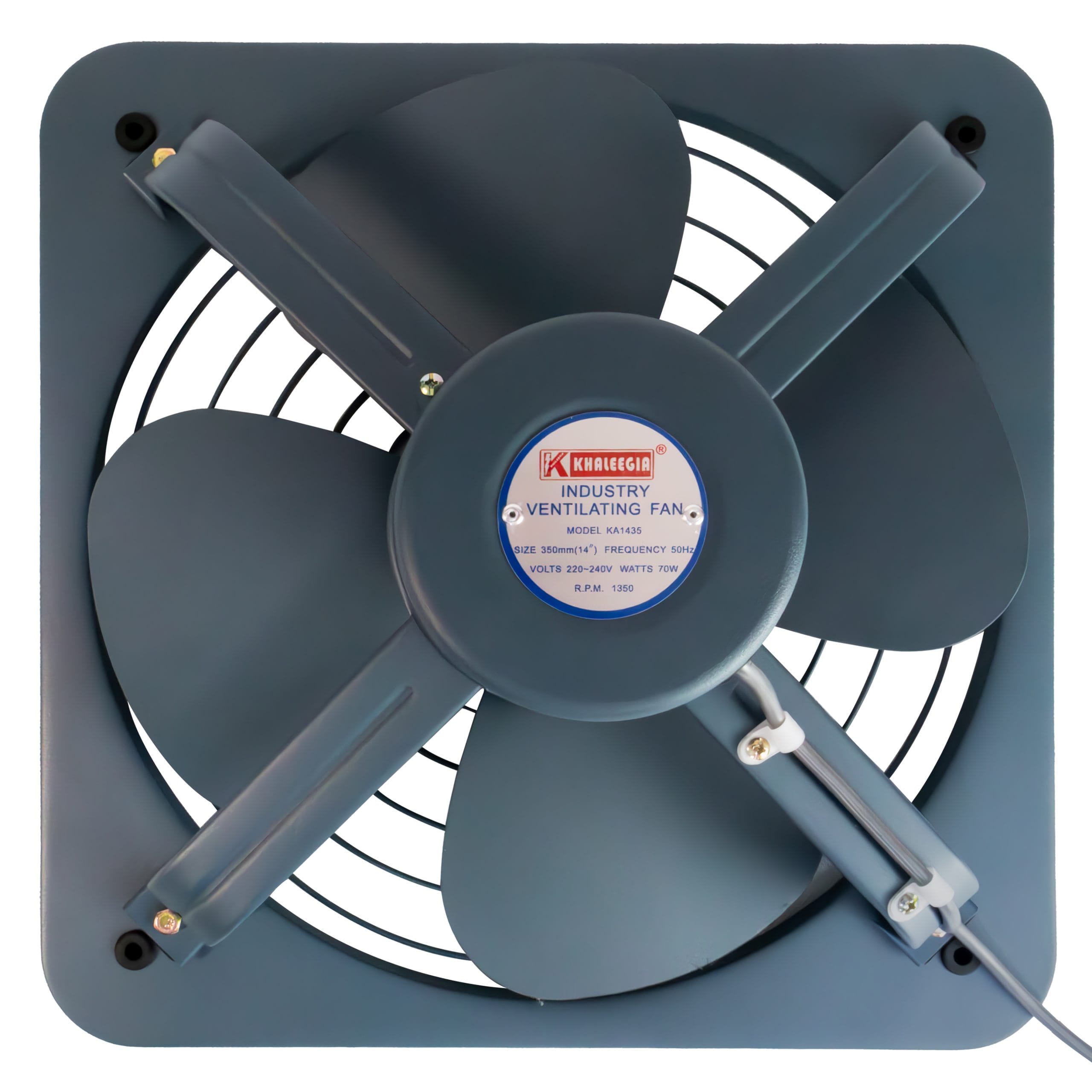 Khaleegia 14" Light Duty Metal Wall Exhaust Fan — Industrial (KA1435)