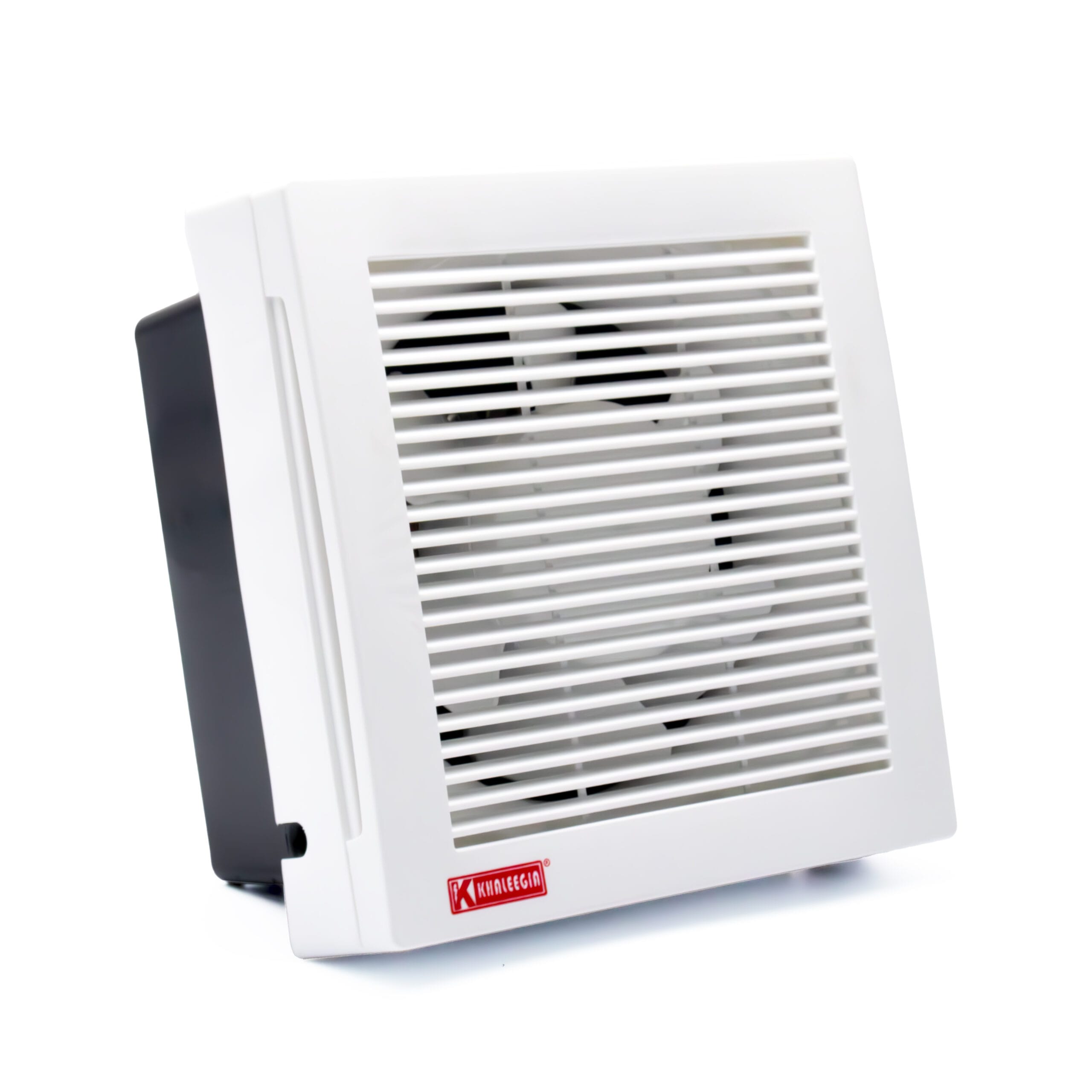Khaleegia 6" Square Wall Exhaust Fan — Gravity Shutter, 195 CFM (K-AG6)