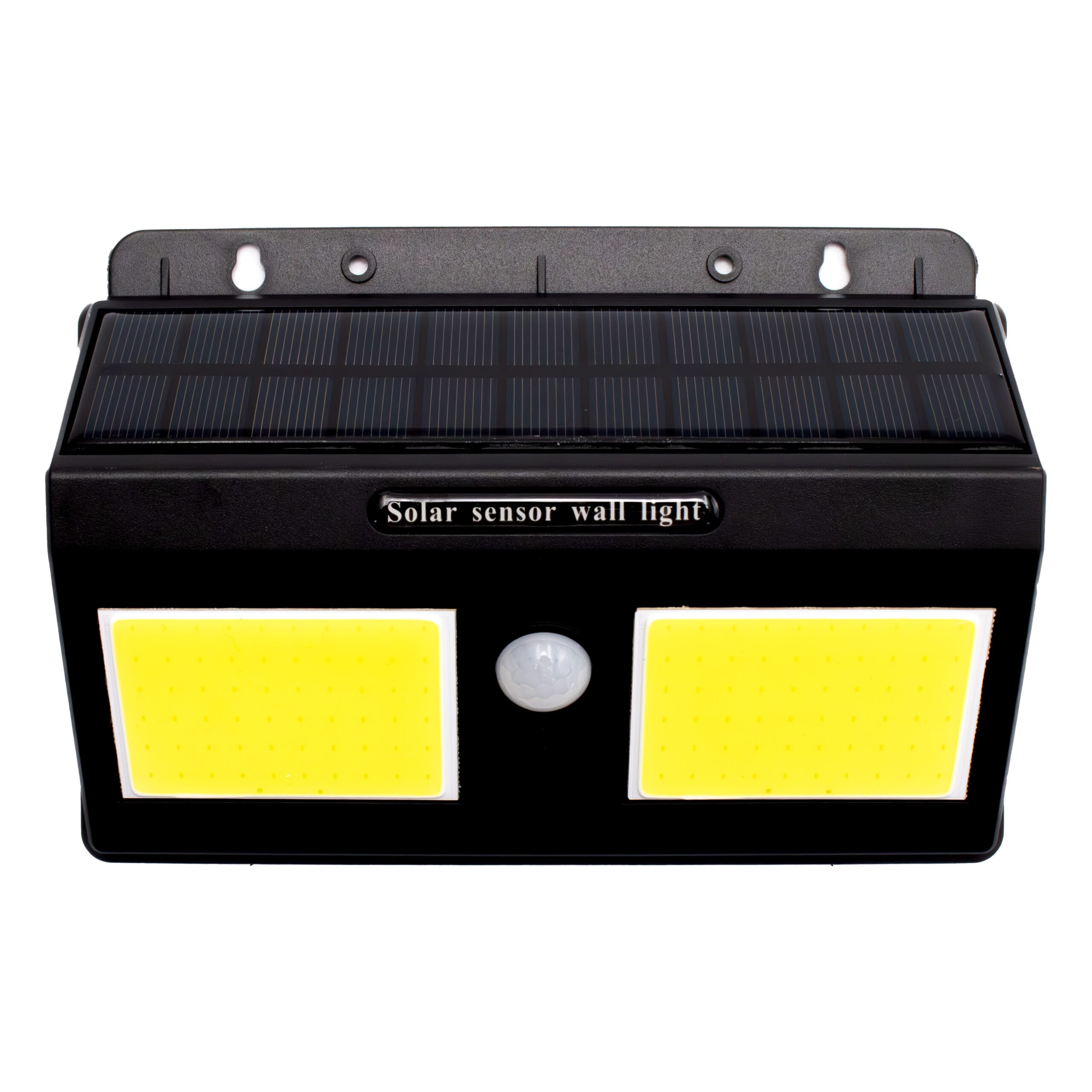 Roska 20W Solar LED Wall Light with PIR Sensor + DUAL COB Panels — Wide-Beam Outdoor IP65 (R-SWL20W)