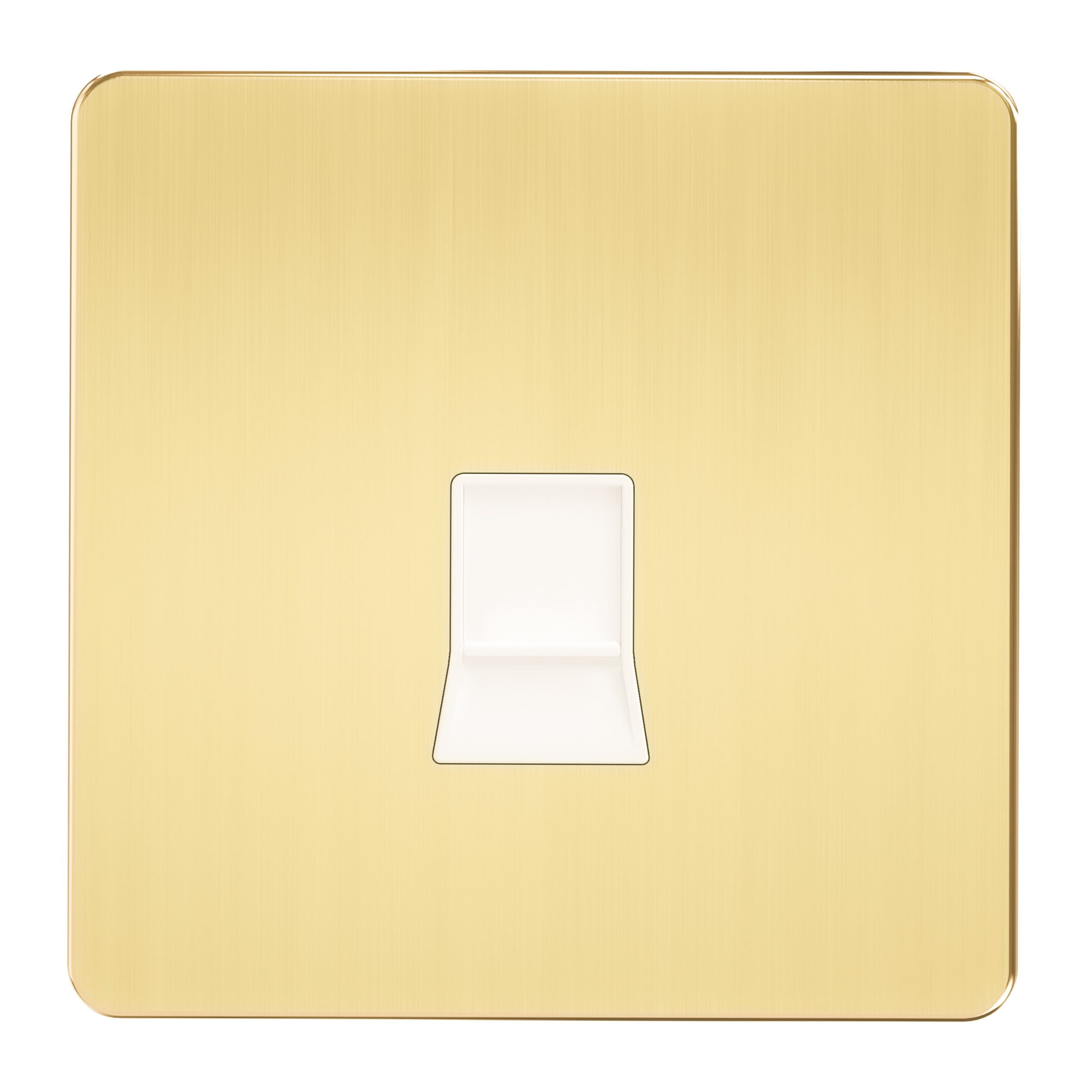 Admore RJ45 1 Gang Cat-6 Data Socket — Single Port, Gold Metal Series (A4146)