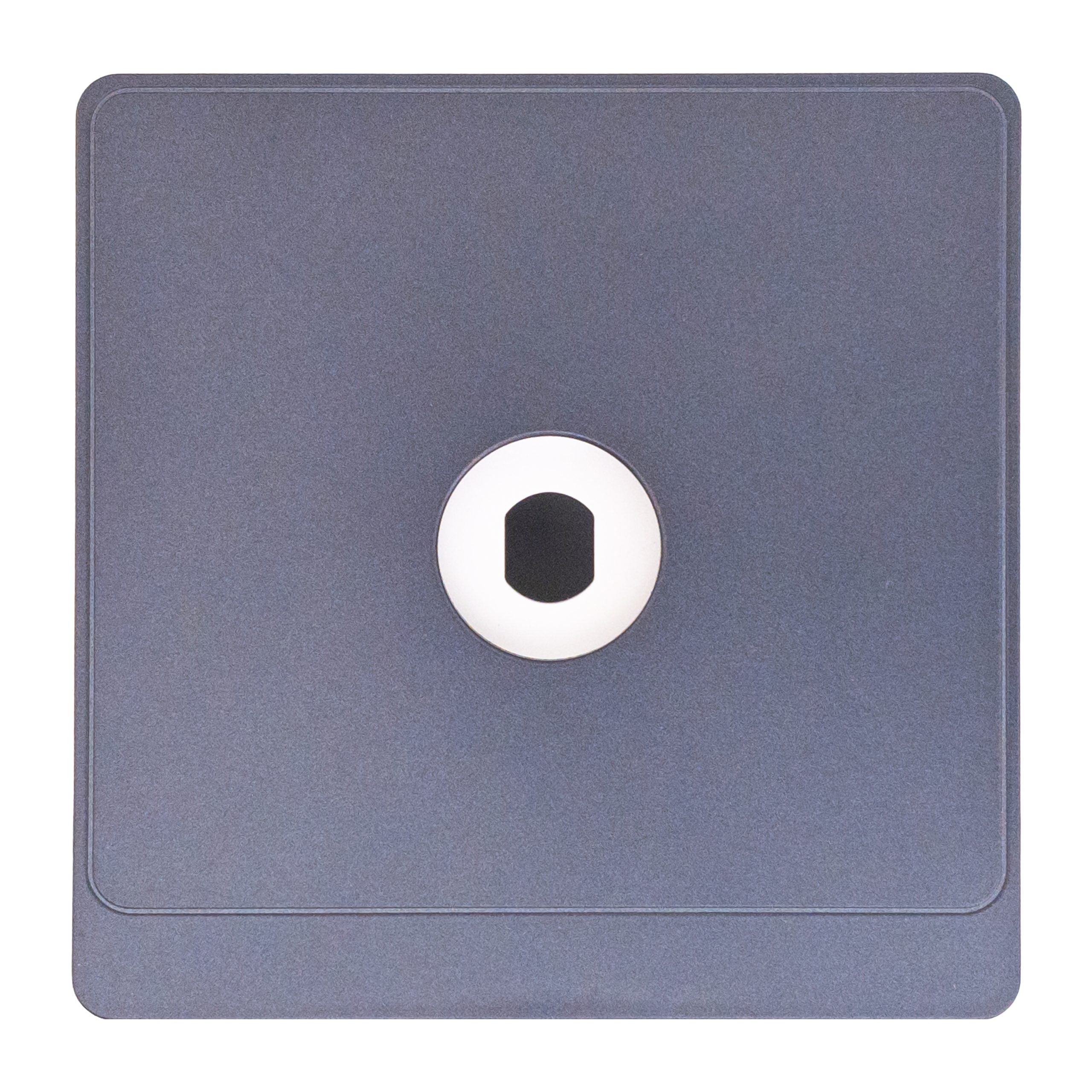 Admore 1 Gang 1-Hole Blank Plate — PC Classic Range Grey (P-S1H1)
