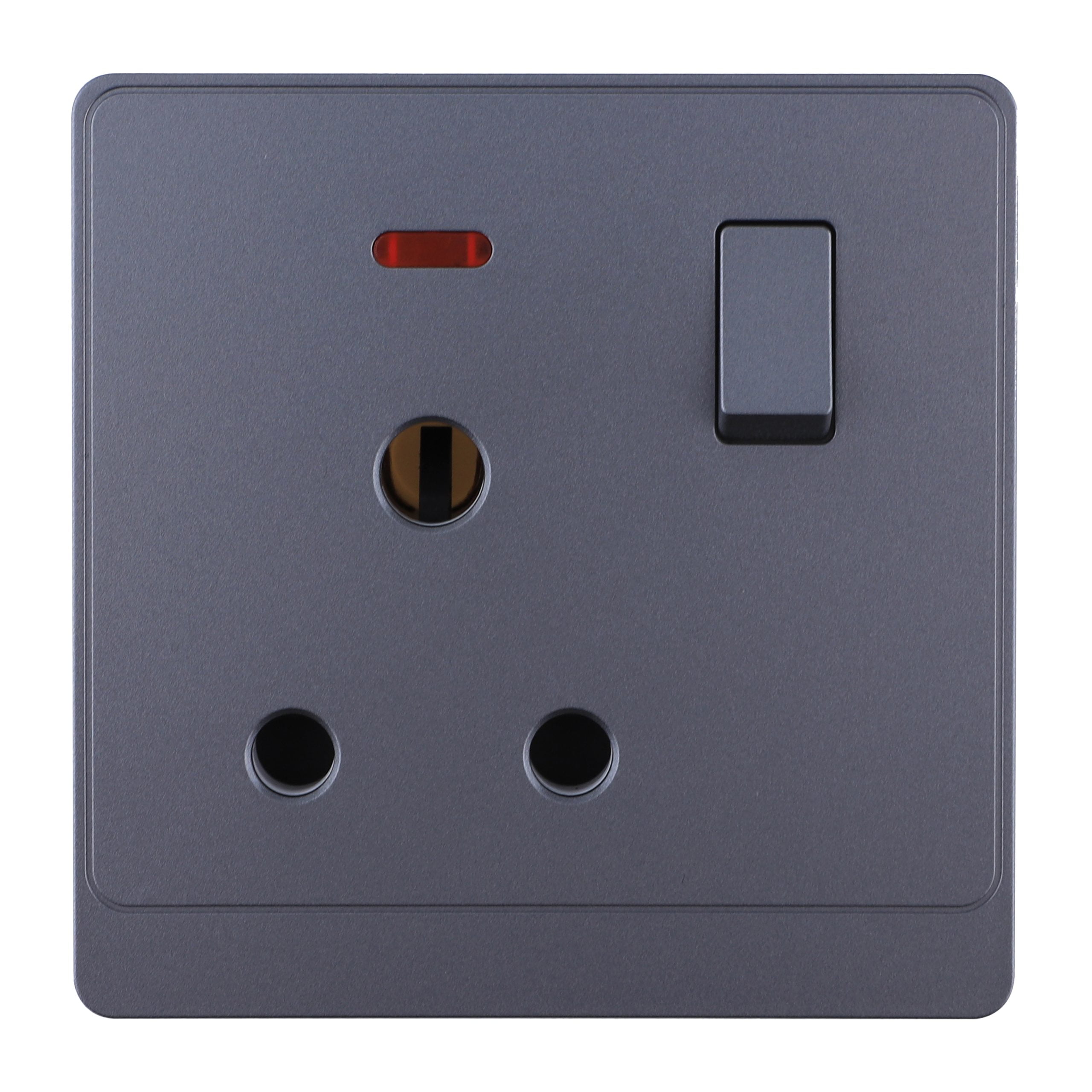 Admore 15A Switched Socket — PC Classic Range Grey (P-S429)
