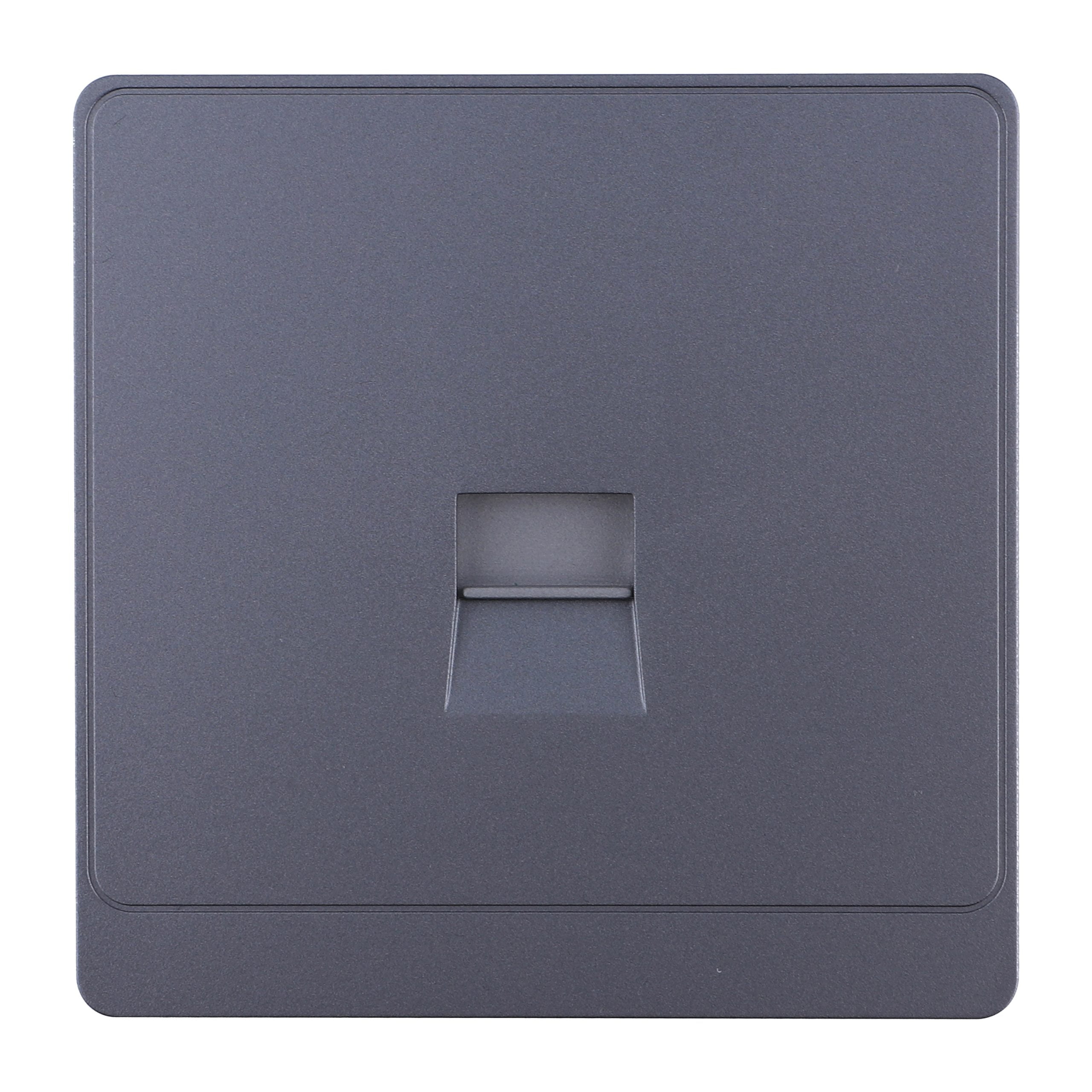 Admore 1 Gang Telephone Socket — PC Classic Range Grey (P-S438)