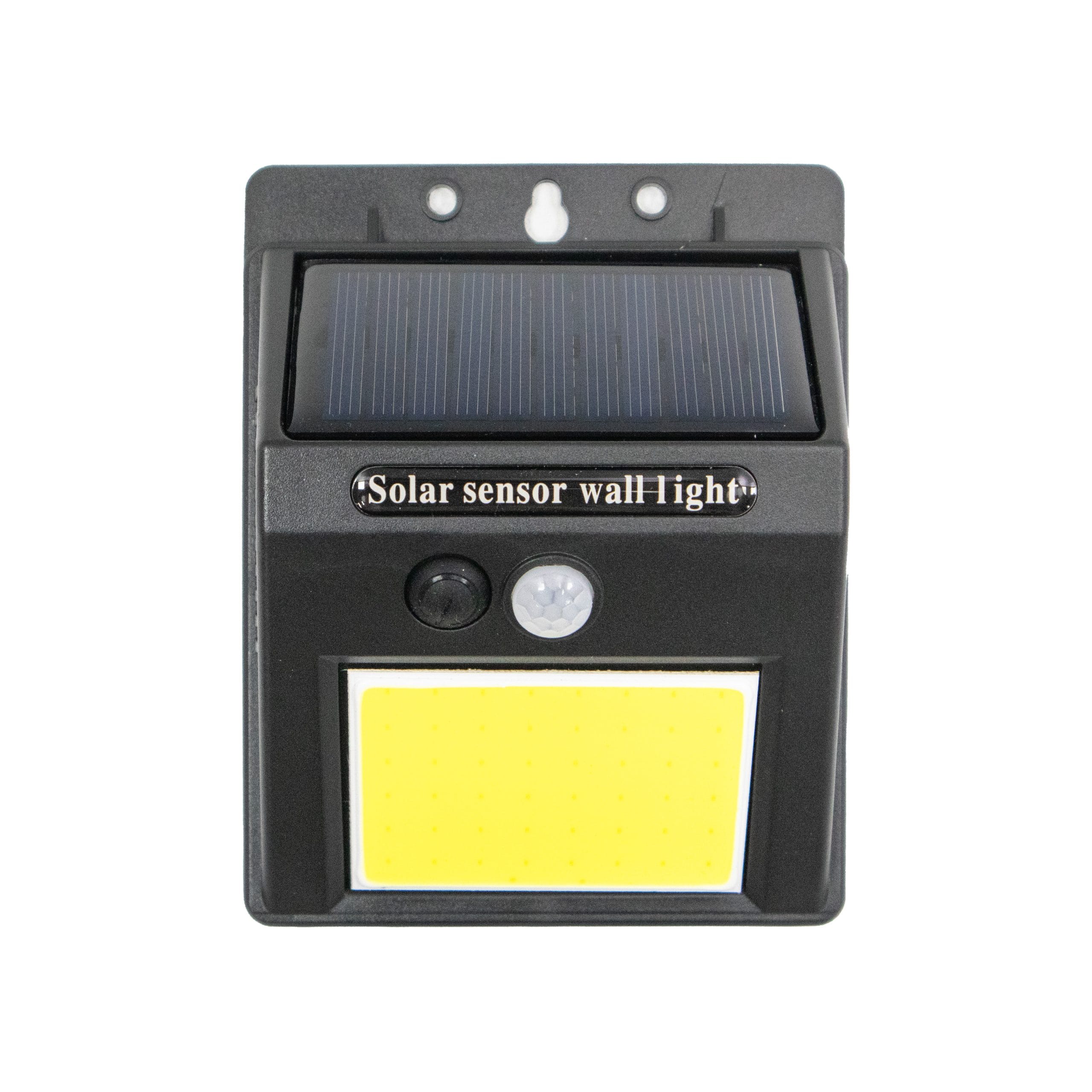 Roska 4W Solar LED Wall Light with PIR Motion Sensor + COB LED Panel — Compact Outdoor IP65 (R-SWL4W)