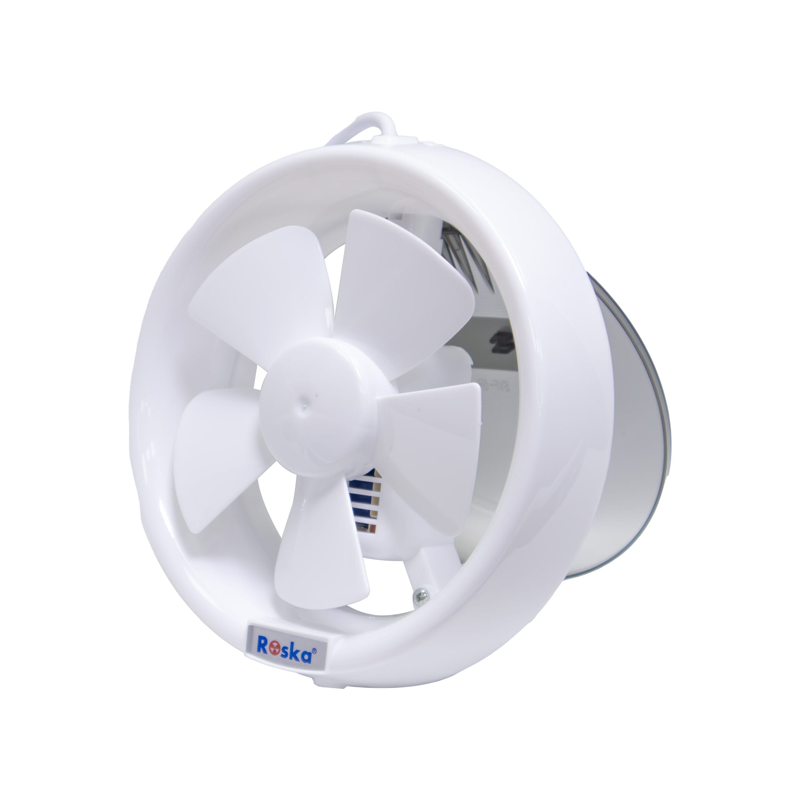 Roska 6" Round Glass Exhaust Fan — PVC, 153 CFM (R-C6)