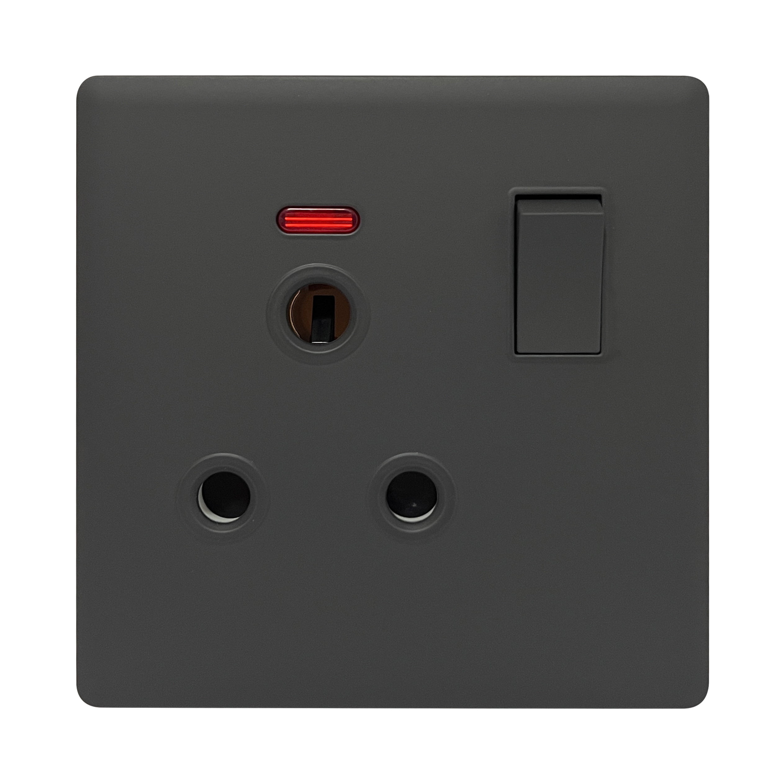 Admore 15A 1 Gang Switched Socket — Elegant Soft Touch Grey (SB429)