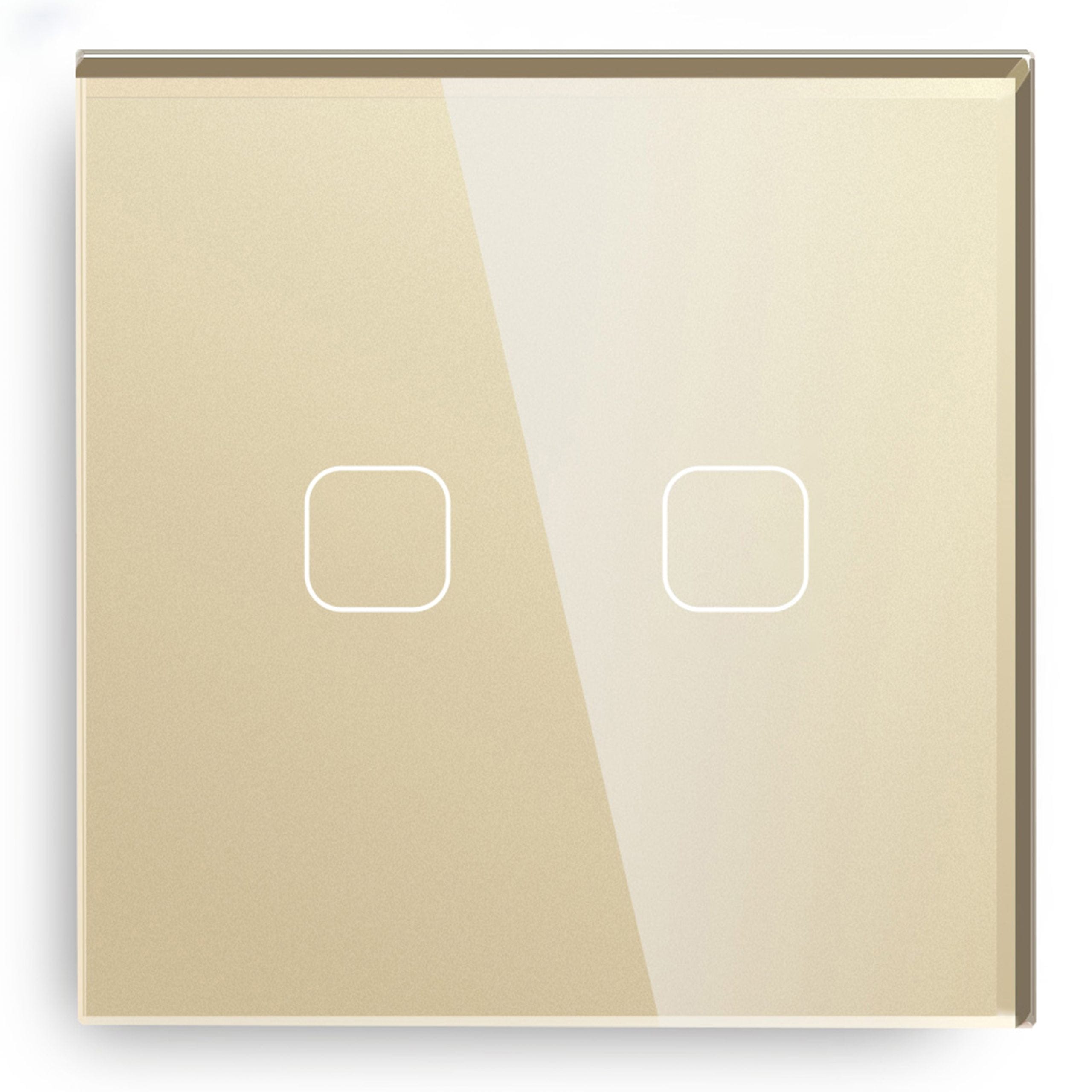 Admore 2-Gang Gold Zigbee Smart Touch Switch (SSW-002Z-G)