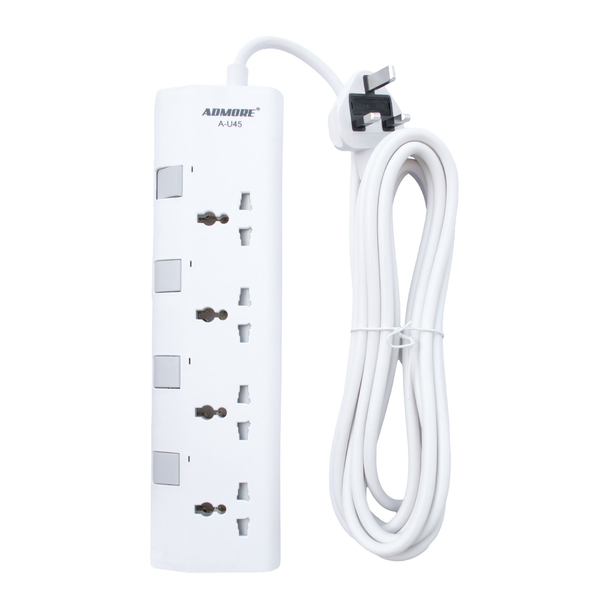 A-U45 | Admore  4 Gang 5 Meters Universal Socket Extension