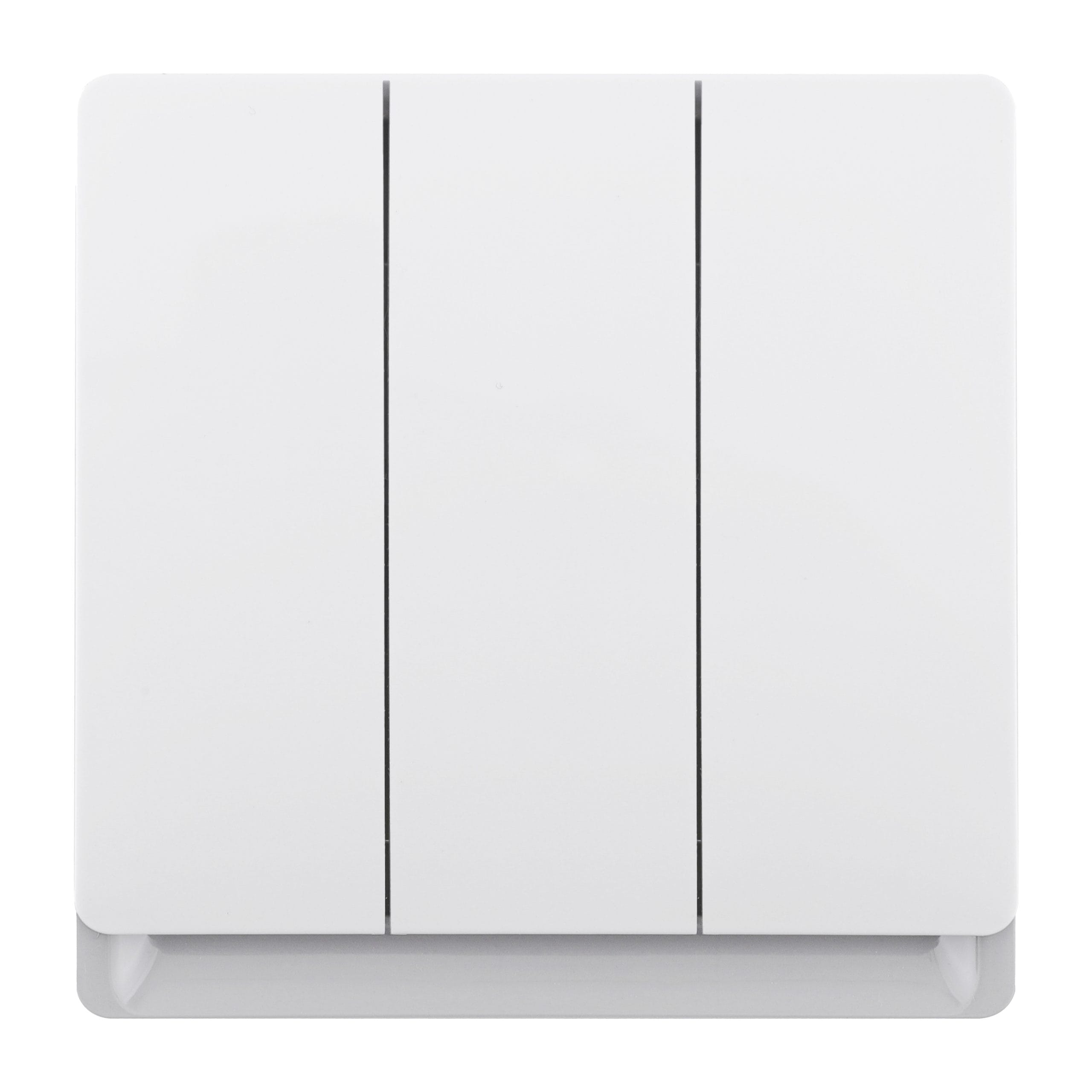 Admore 3 Gang 2 Way Switch — PC Royal Series White (P-R306)