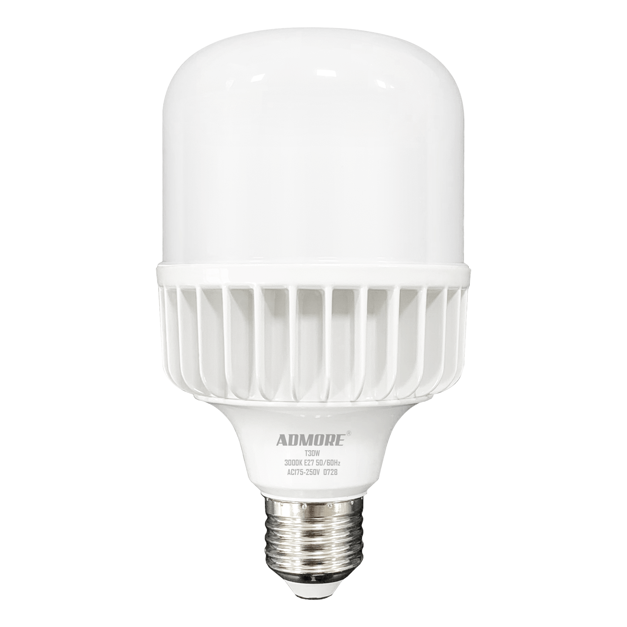 Admore 30W E27 High-Power Bullet LED Lamp — Warm White 3000K (A-T30-WW)