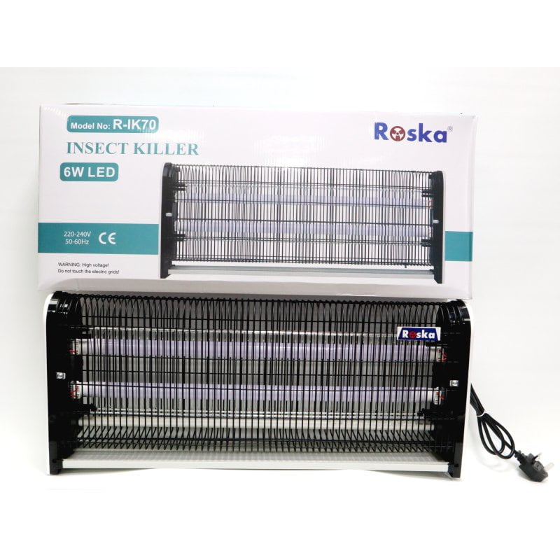 Roska 2W 24cm LED Tube Electric Insect Zapper — Wall-Mount (R-IK44)