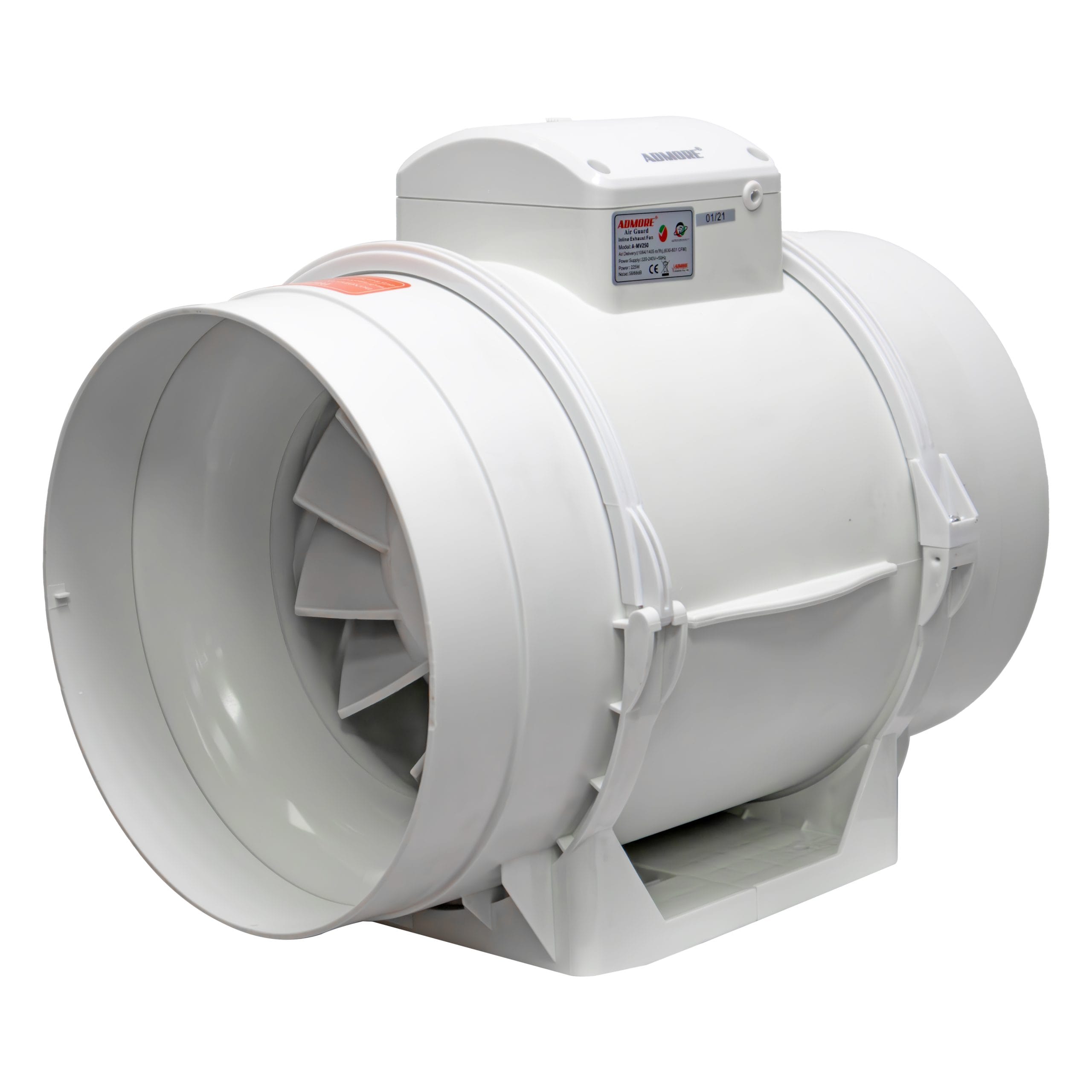 Admore 10" Mixflow Inline Duct Fan — 2-Speed, 831 CFM (AMV250)