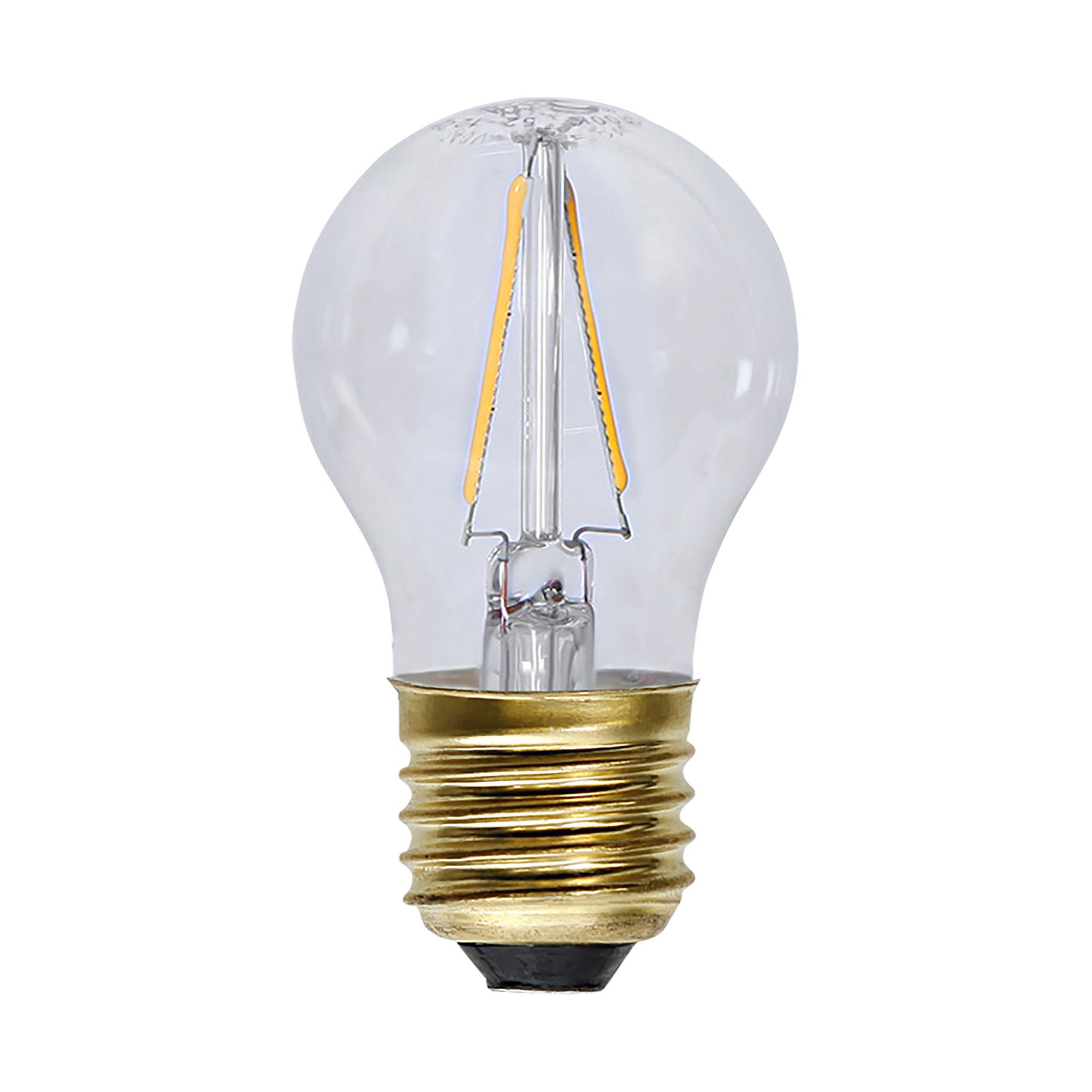 Roska 4W E27 G45 Clear Glass Filament Ball Lamp — Warm White (R-G45E27)