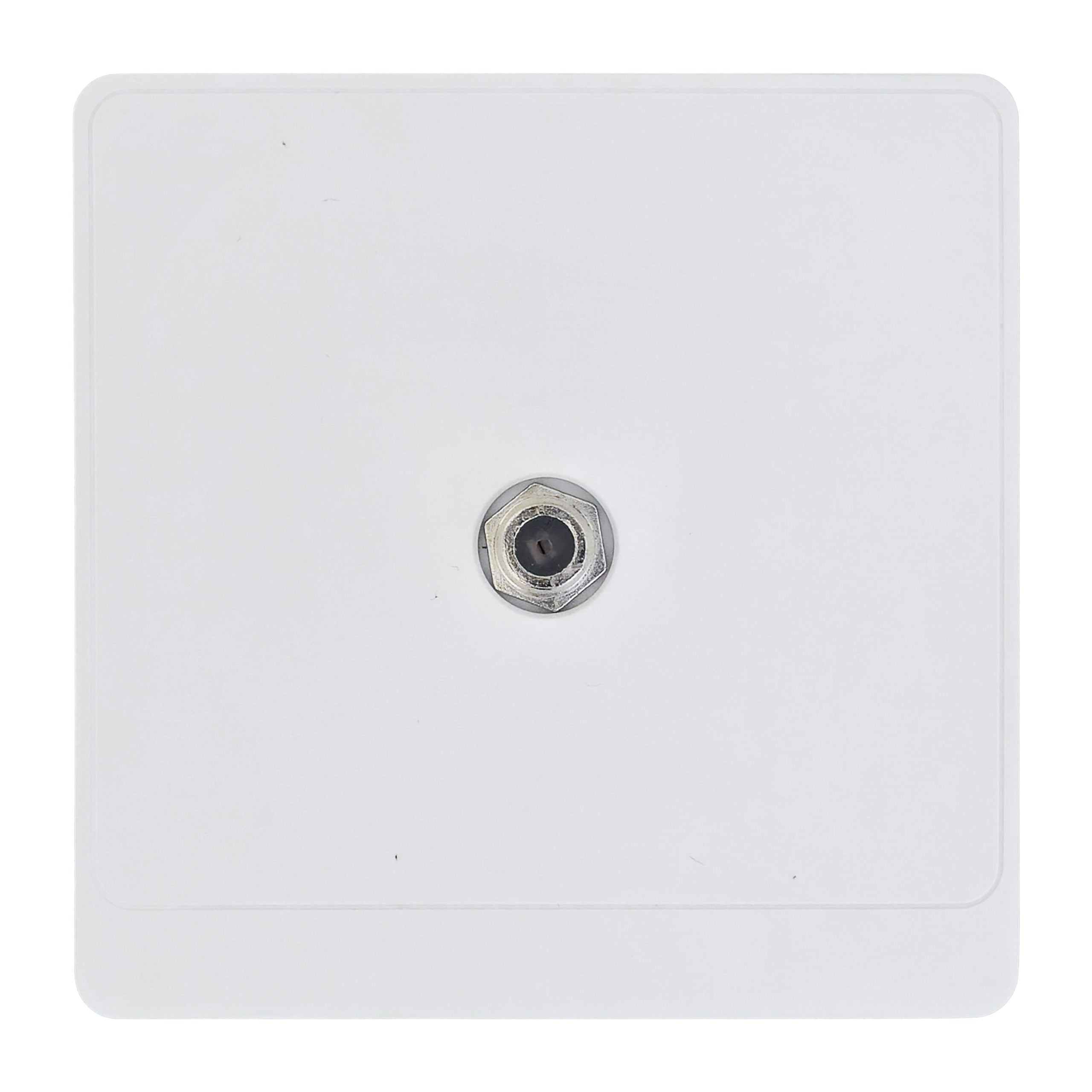 Admore 1 Gang Satellite Socket — PC Classic Range White (P-W469)