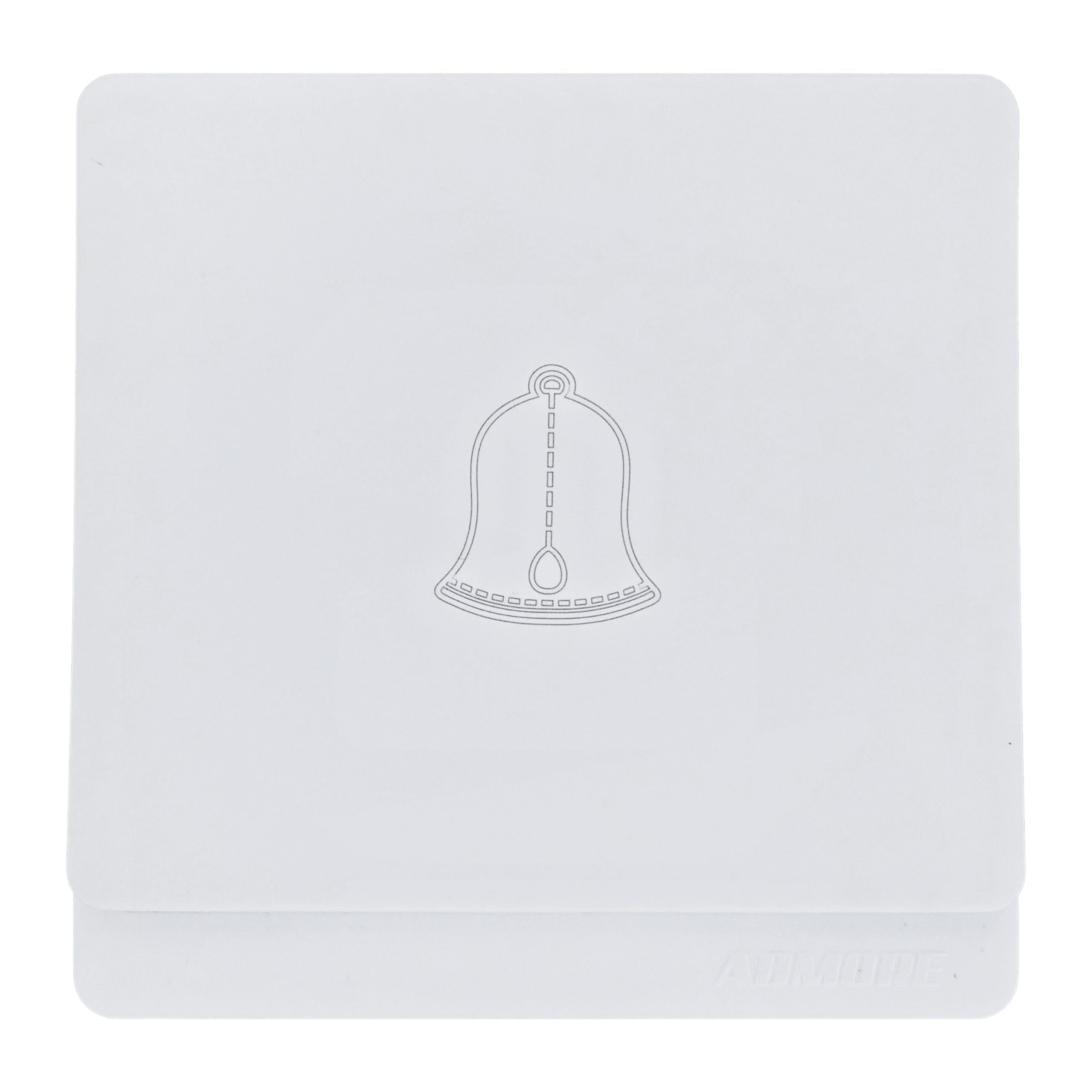 Admore 10A Bell Push Switch — PC Classic Range White (P-W017)