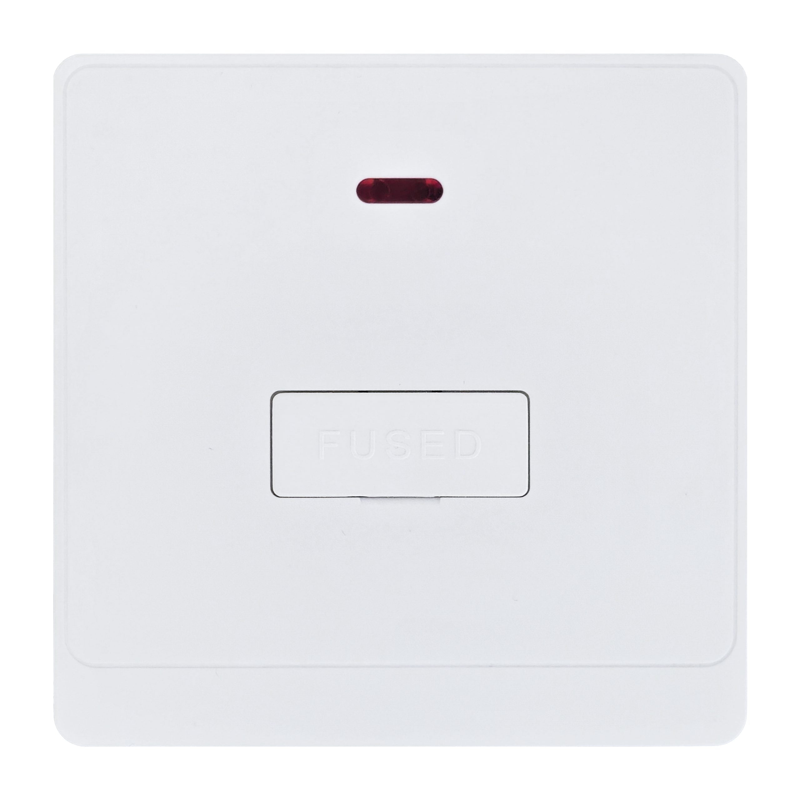 Admore 3A Fused Connection Unit with Neon — PC Classic Range White (P-W218)